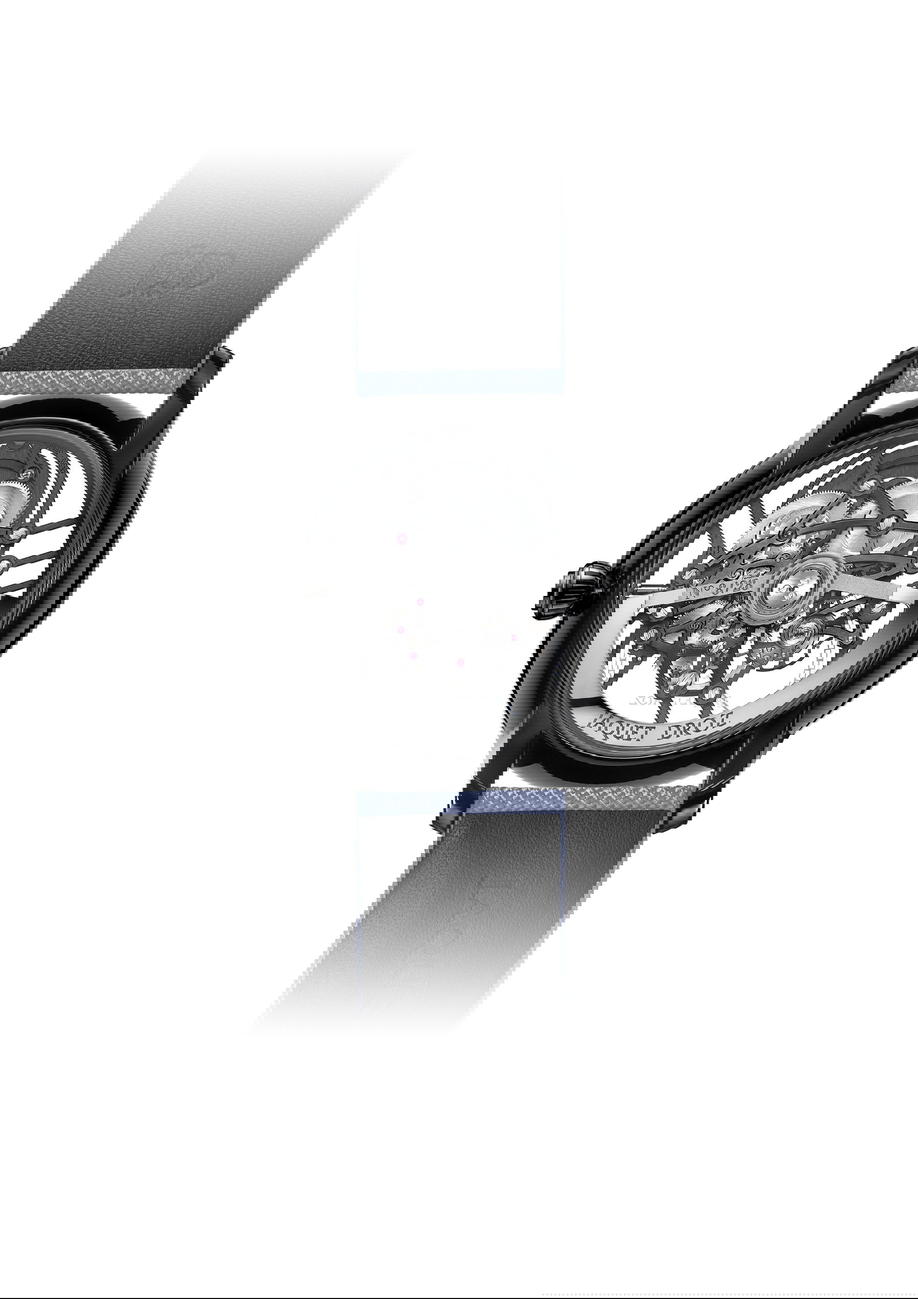 Jaquet Droz Grande Seconde Skelet-One Black Ceramic Sky Blue - View 2