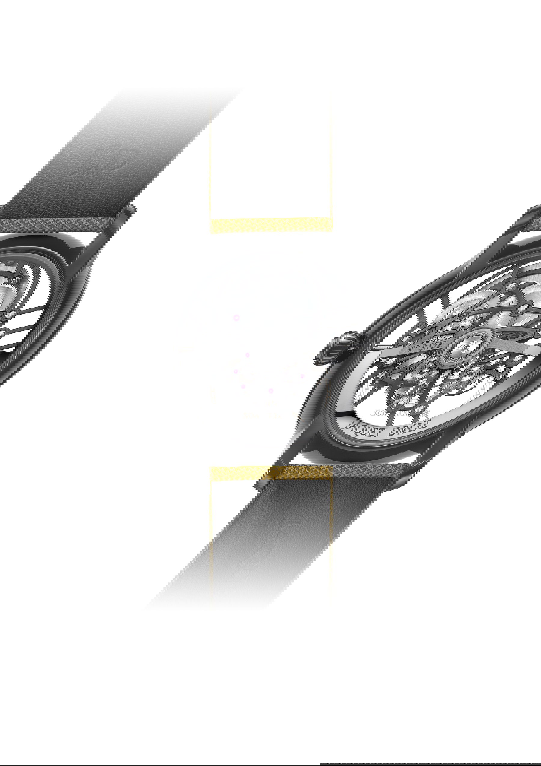 Jaquet Droz Grande Seconde Skelet-One Black Ceramic Yellow - View 2
