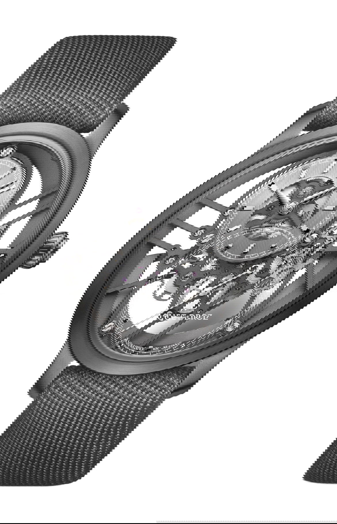 Jaquet Droz Grande Seconde Skelet-One Plasma luxury timepiece - detailed view