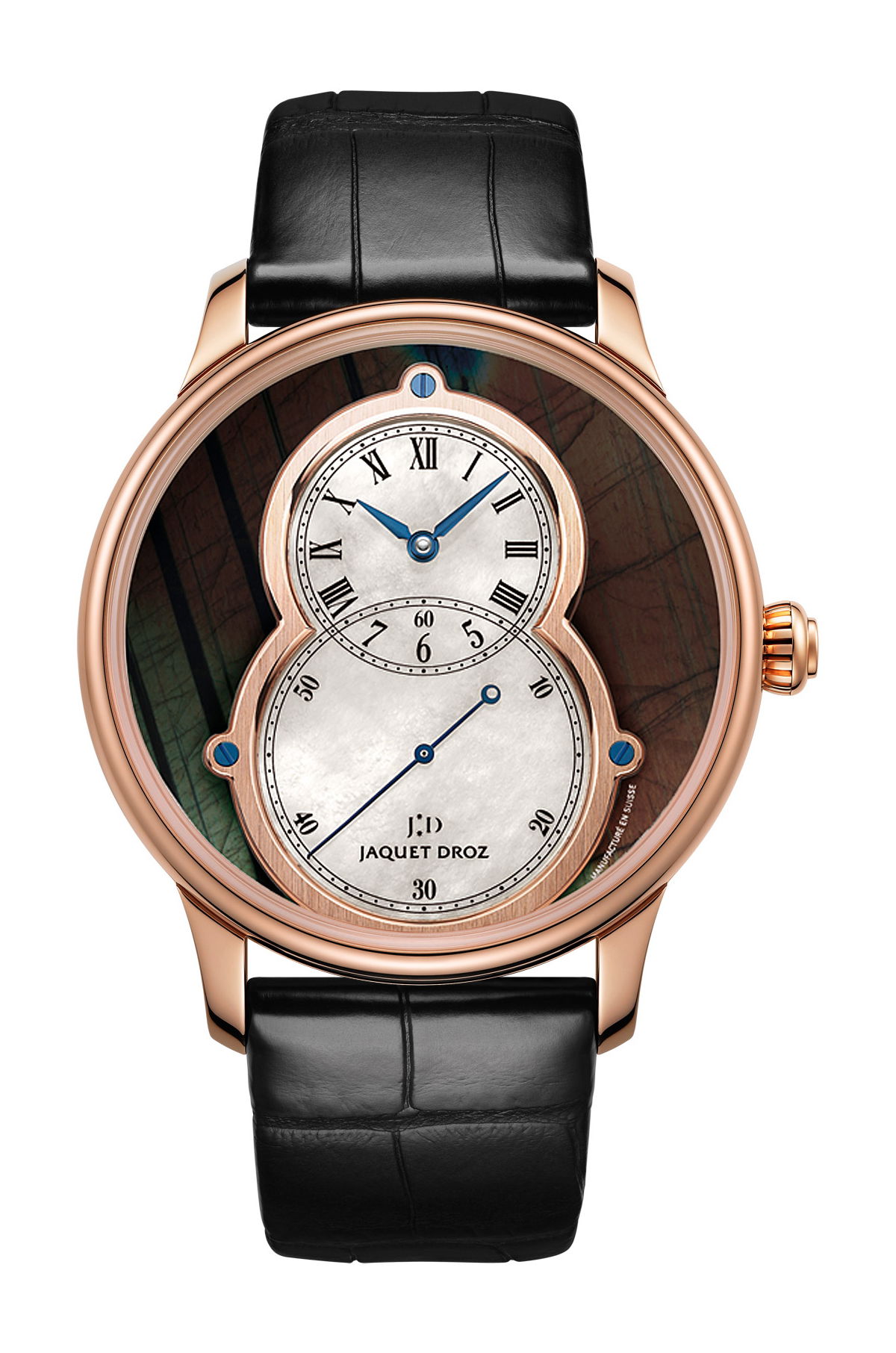 Jaquet Droz Grande Seconde Spectrolite luxury timepiece - detailed view