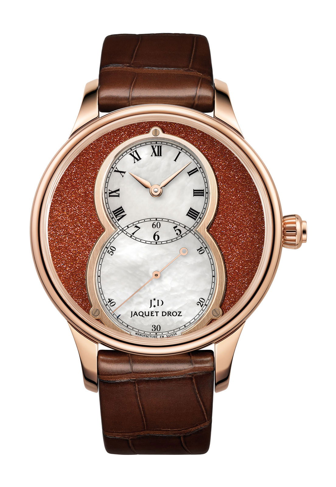 Jaquet Droz Grande Seconde Sunstone luxury timepiece - detailed view