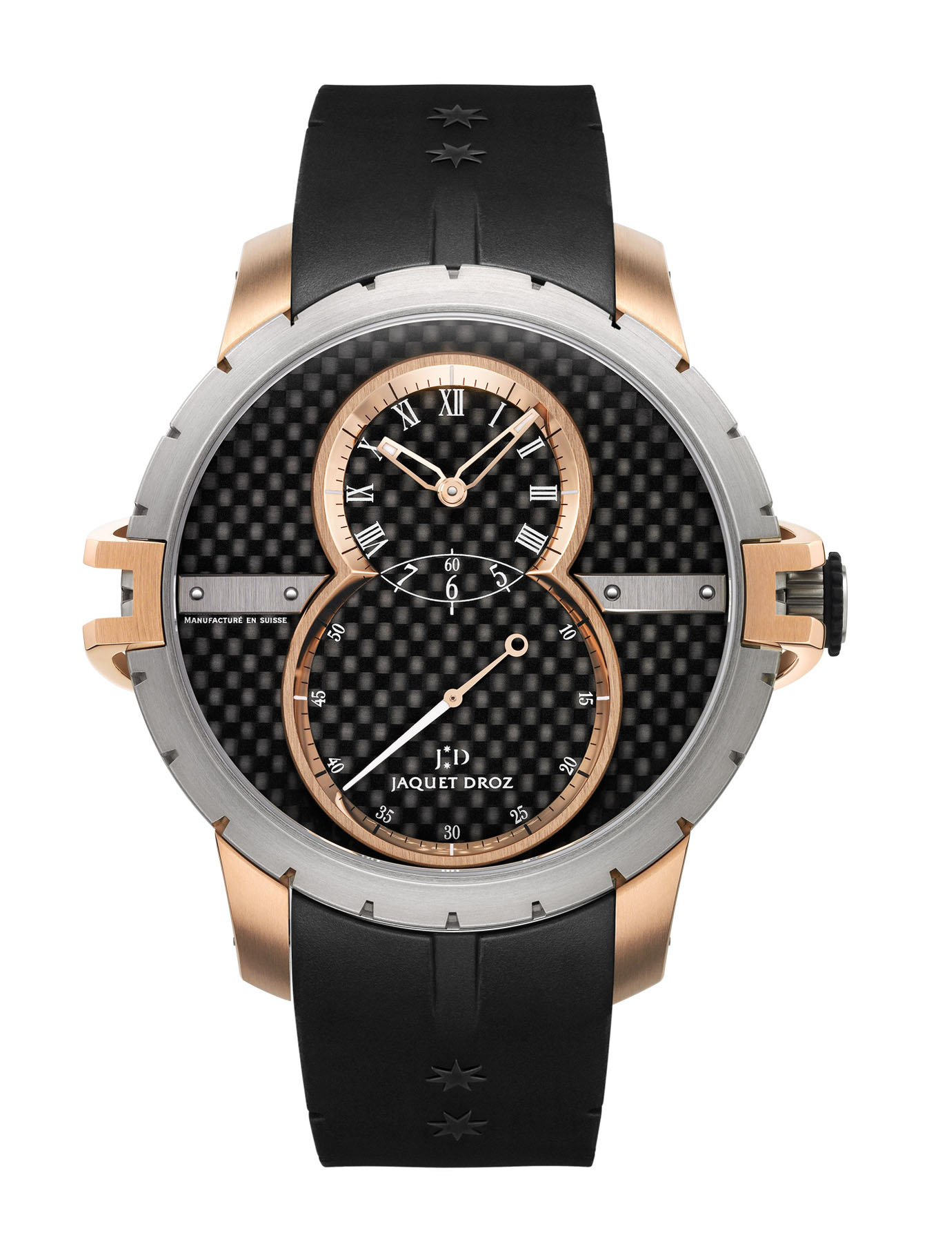 Jaquet Droz Grande seconde SW Red Gold – Titanium luxury timepiece - detailed view