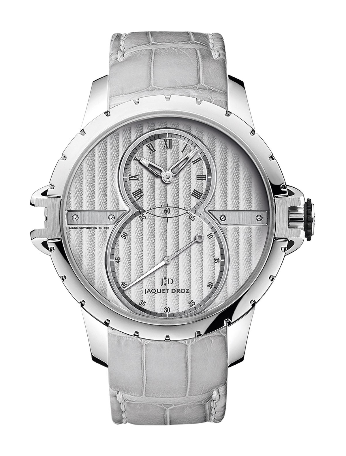 Jaquet Droz Grande seconde SW Steel luxury timepiece - detailed view