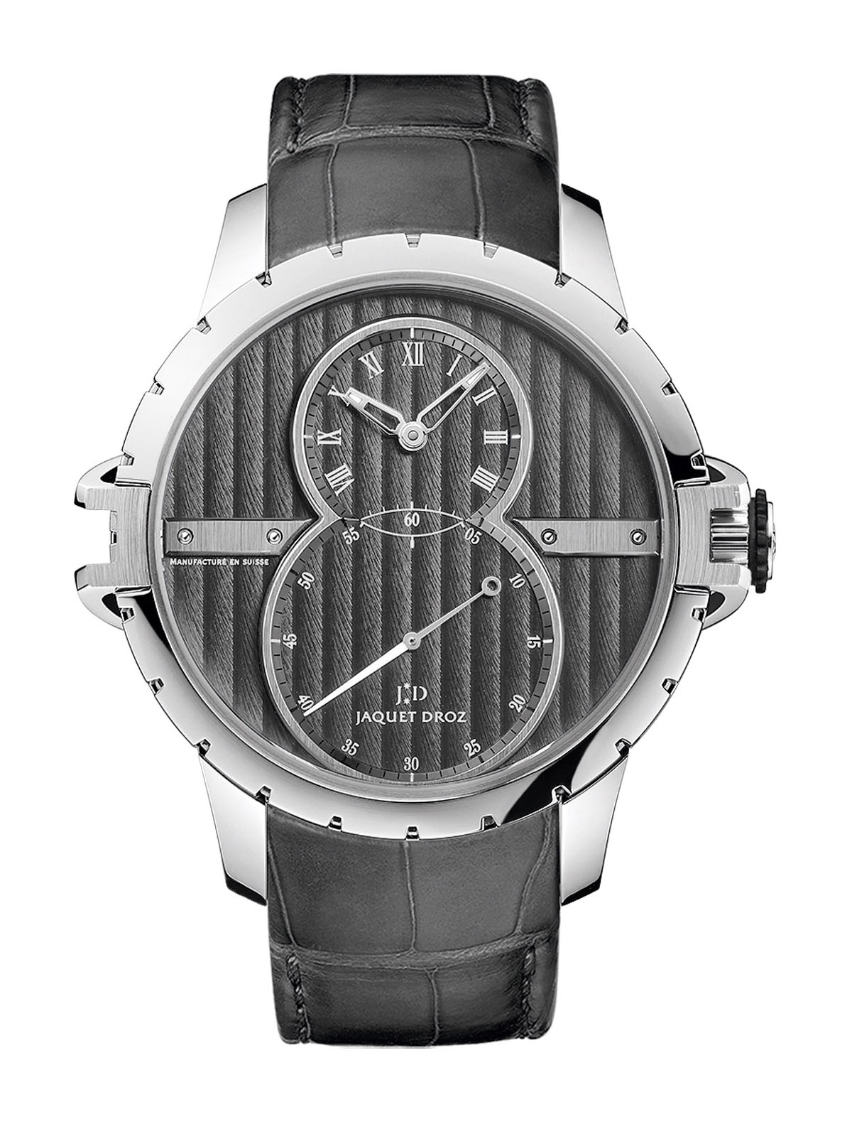 Jaquet Droz Grande seconde SW Steel luxury timepiece - detailed view
