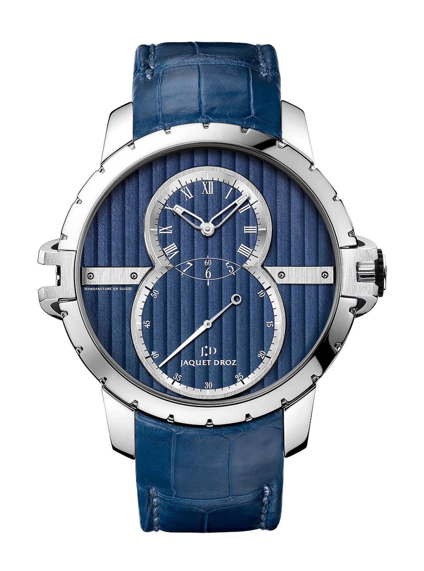 Jaquet Droz Grande seconde SW Steel luxury timepiece - detailed view