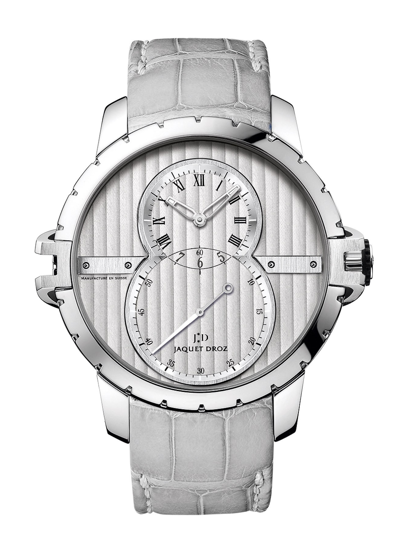 Jaquet Droz Grande seconde SW Steel luxury timepiece - detailed view