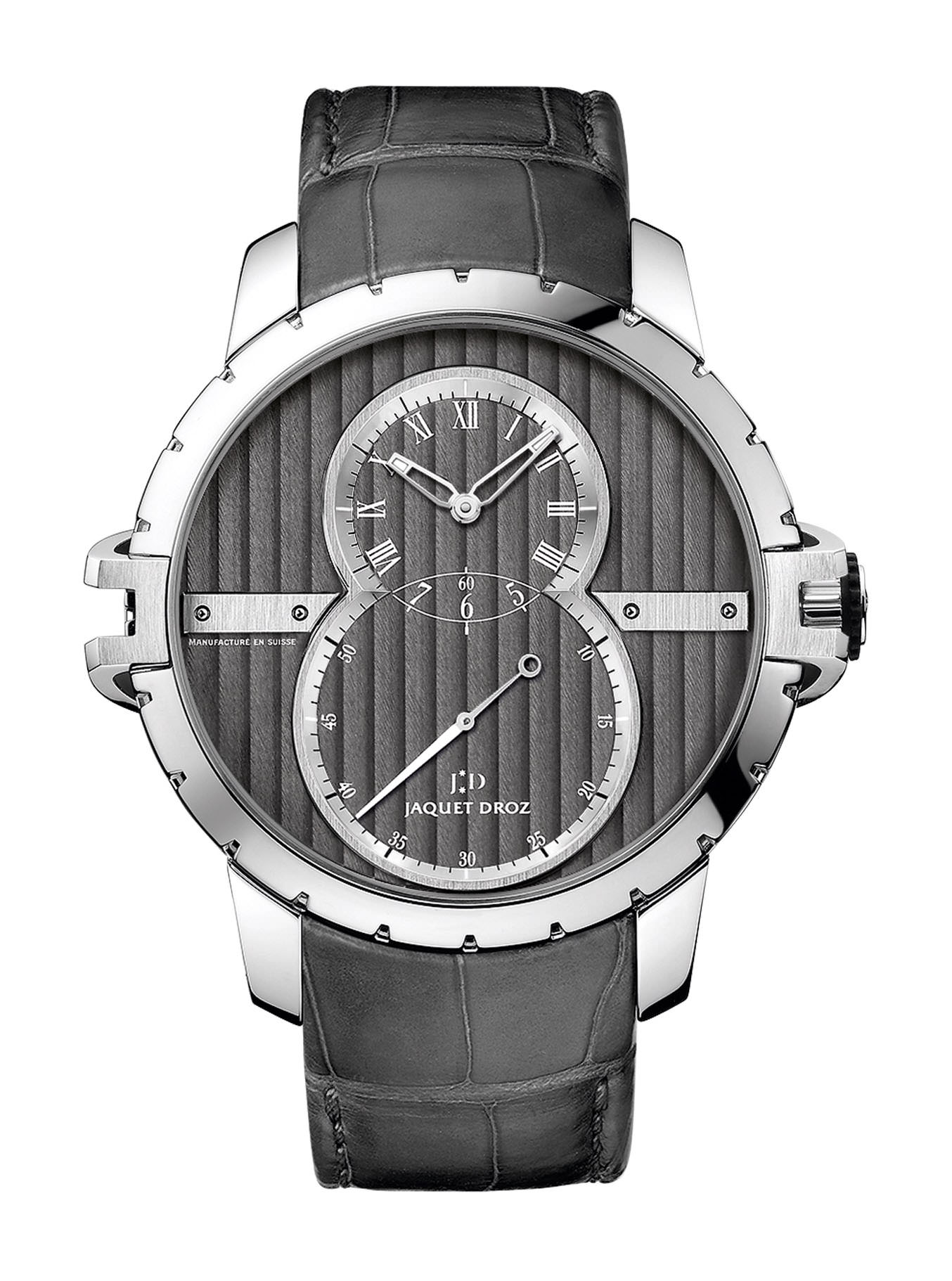 Jaquet Droz Grande seconde SW Steel luxury timepiece - detailed view