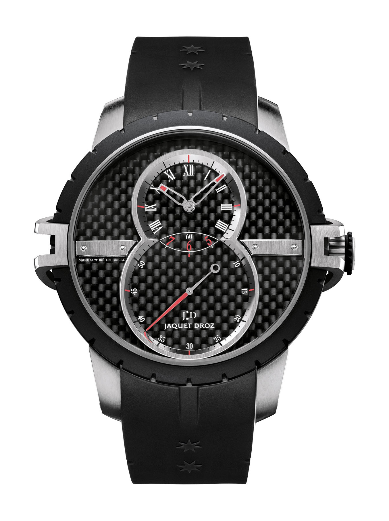 Jaquet Droz Grande seconde SW Titanium luxury timepiece - detailed view