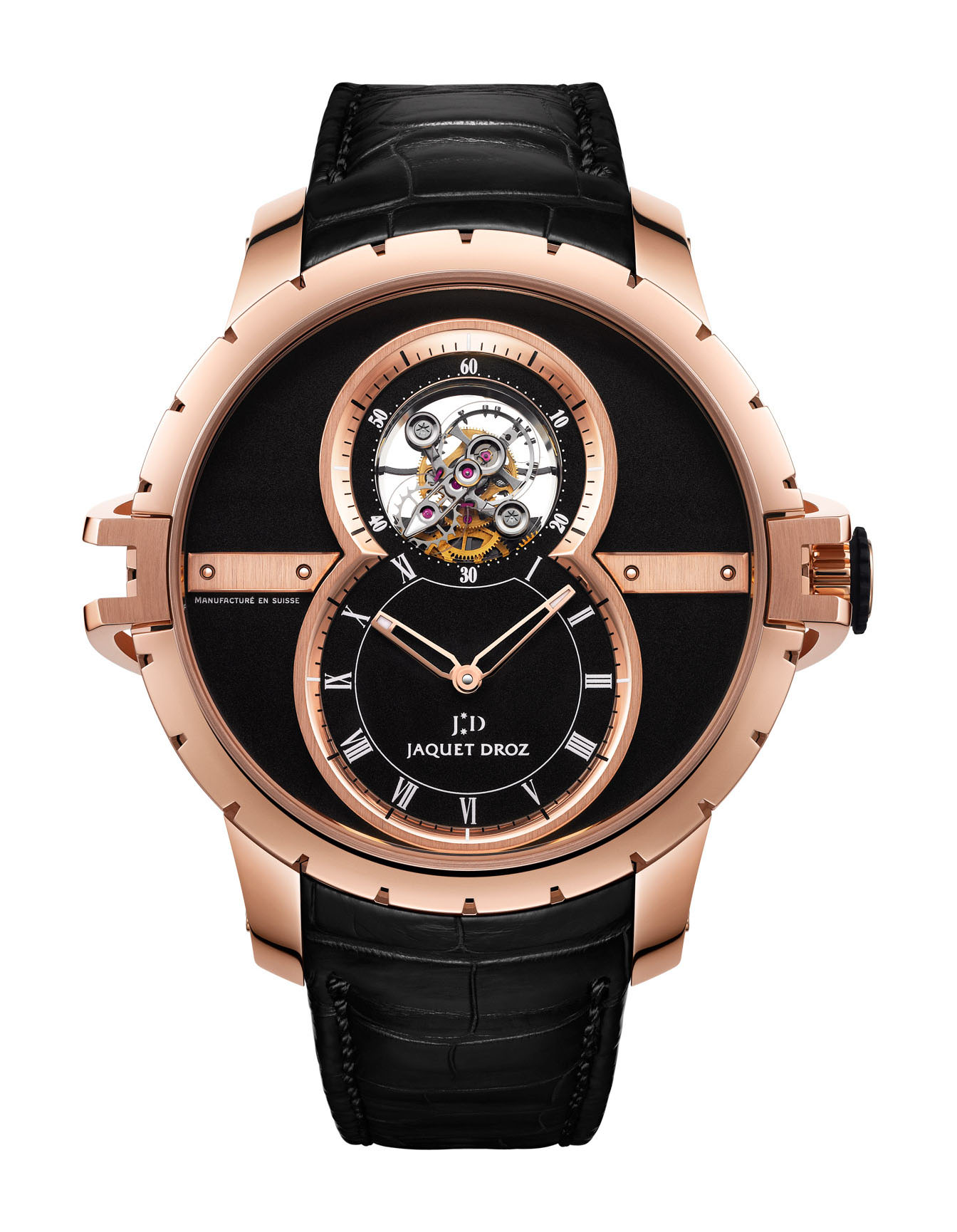 Jaquet Droz Grande Seconde SW Tourbillon luxury timepiece - detailed view