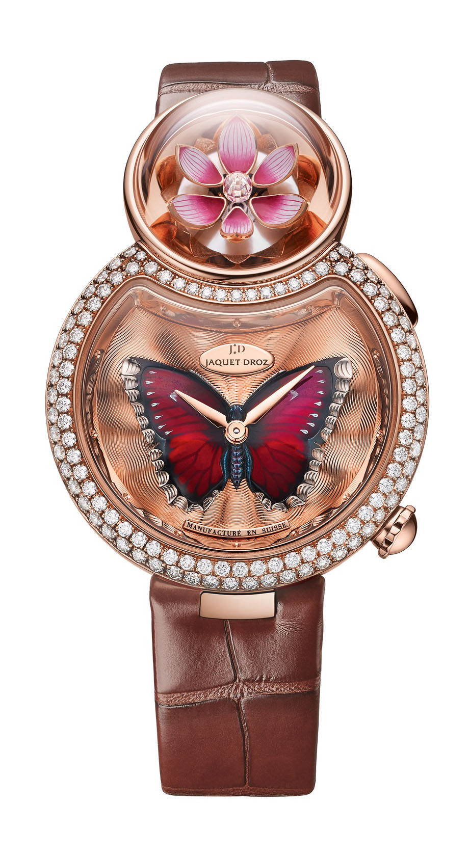 Jaquet Droz Lady 8 Flower luxury timepiece - detailed view