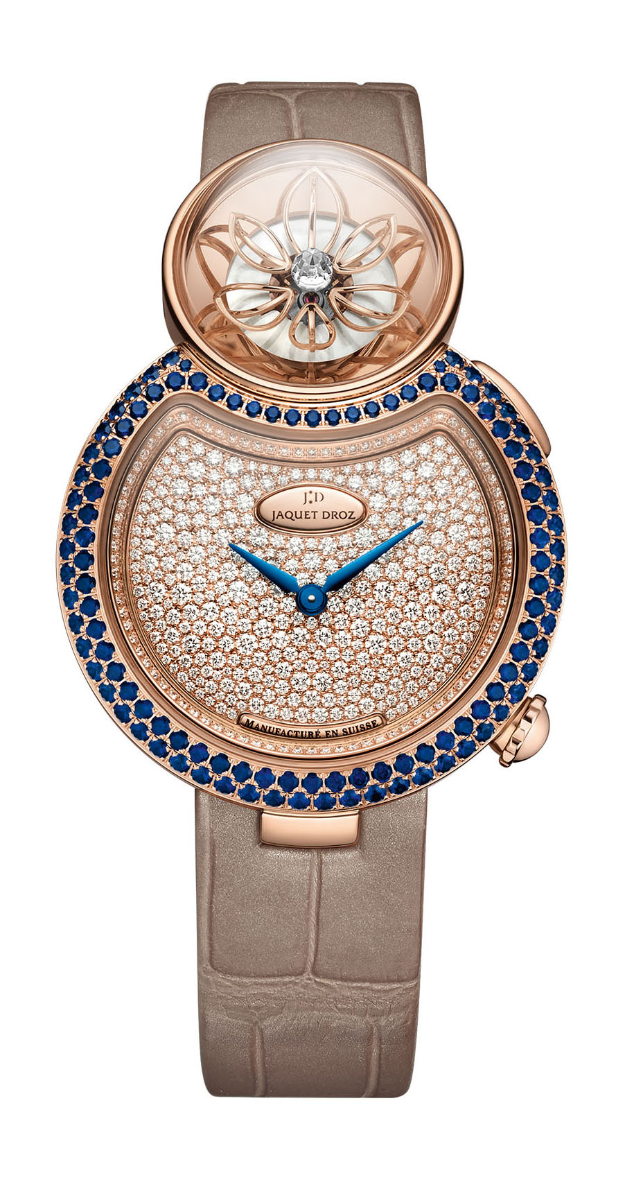 Jaquet Droz Lady 8 Flower luxury timepiece - detailed view