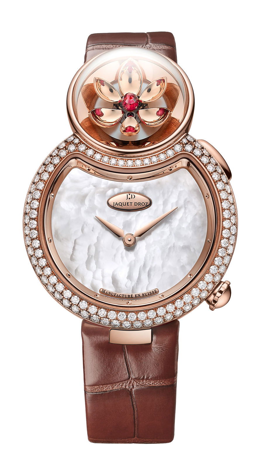 Jaquet Droz Lady 8 Flower luxury timepiece - detailed view