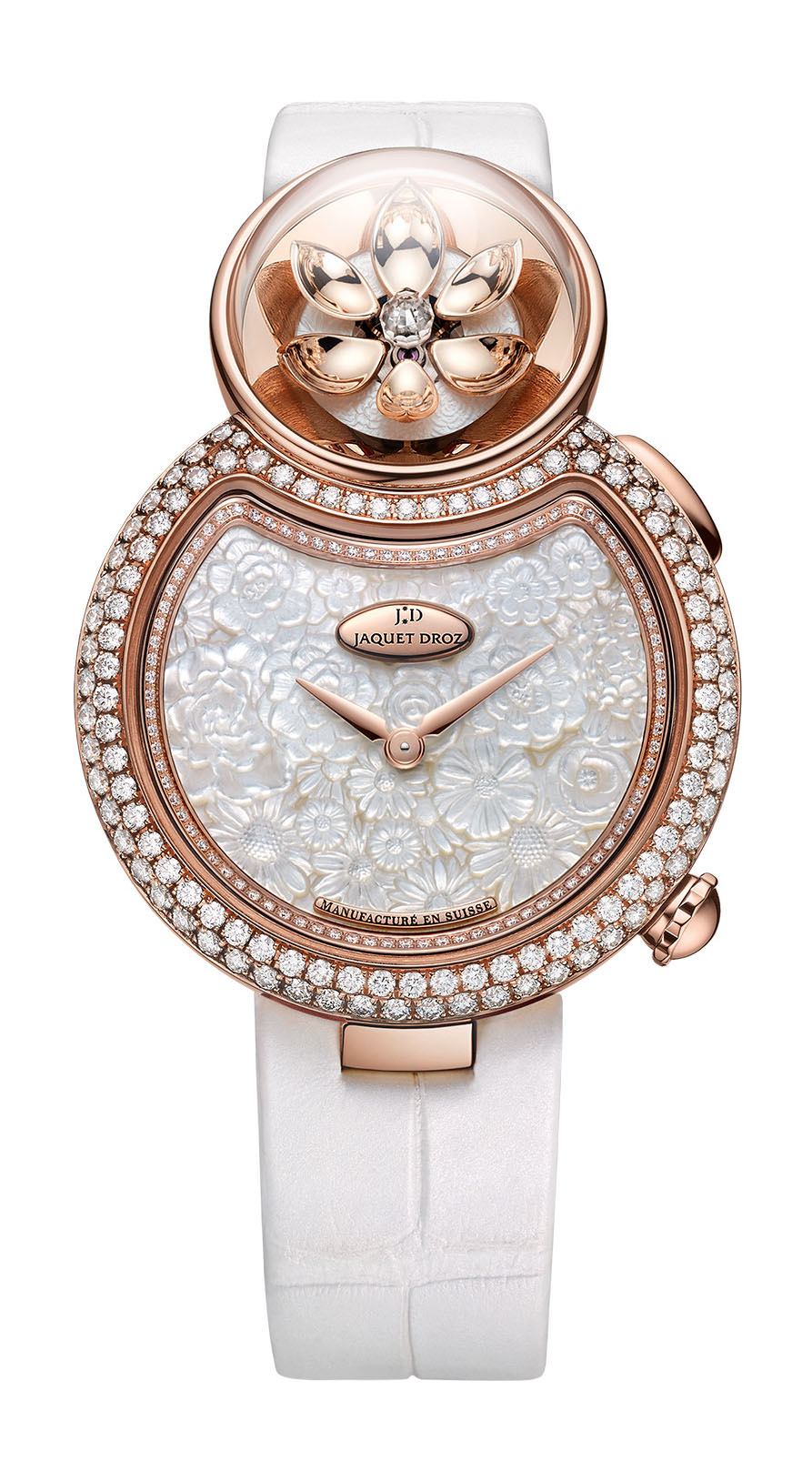 Jaquet Droz Lady 8 Flower luxury timepiece - detailed view