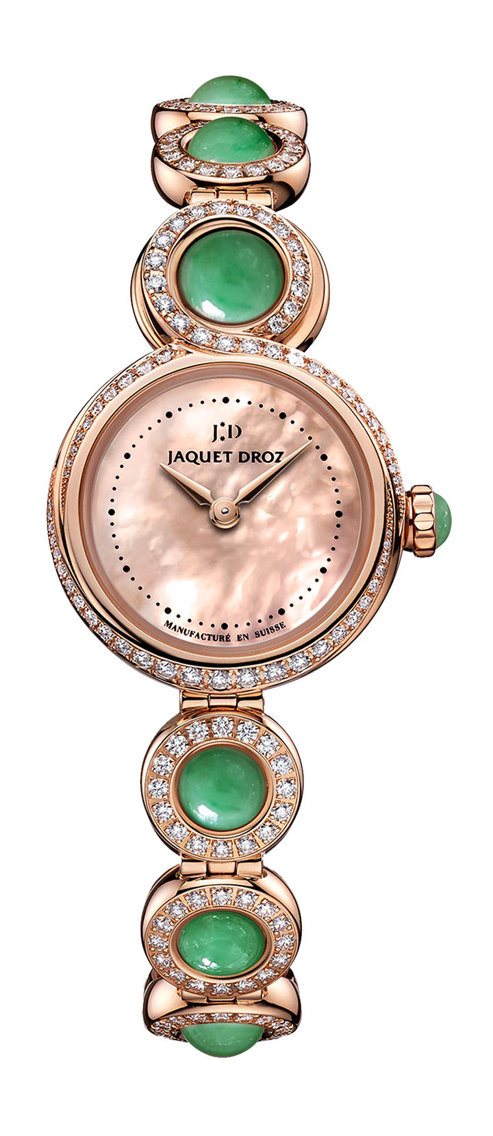 Jaquet Droz Lady 8 Petite Jade luxury timepiece - detailed view