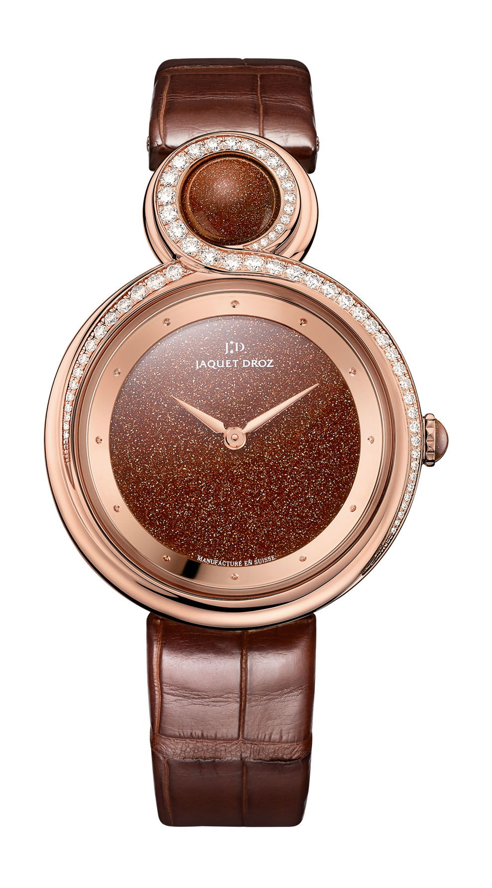 Jaquet Droz Lady 8 Sunstone luxury timepiece - detailed view