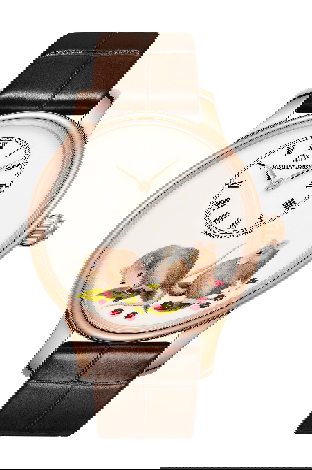 Jaquet Droz Petite Heure Minute Rat luxury timepiece - detailed view