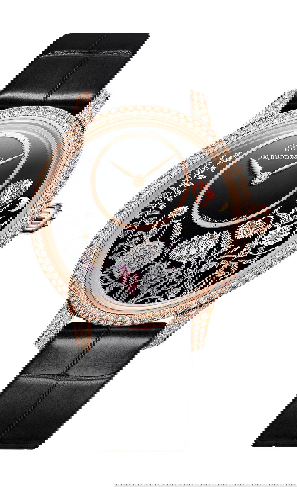 Jaquet Droz Petite Heure Minute Thousand Year Lights luxury timepiece - detailed view