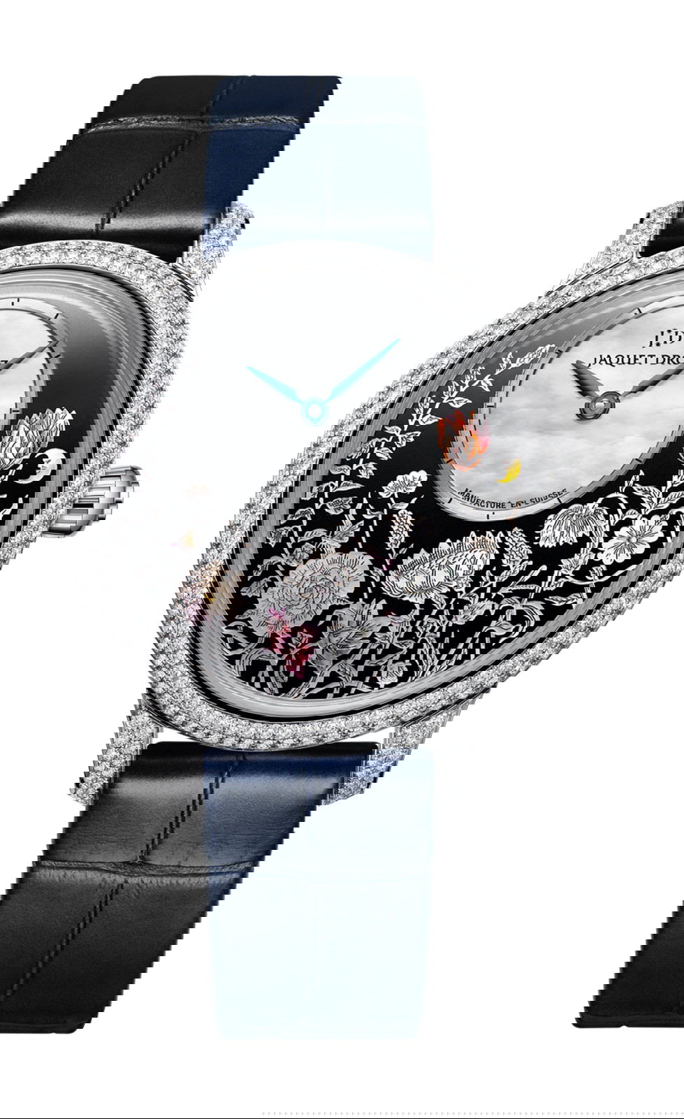 Jaquet Droz Petite Heure Minute Thousand Year Lights luxury timepiece - detailed view