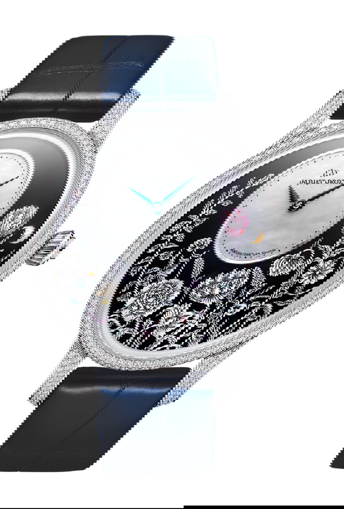 Jaquet Droz Petite Heure Minute Thousand Year Lights luxury timepiece - detailed view