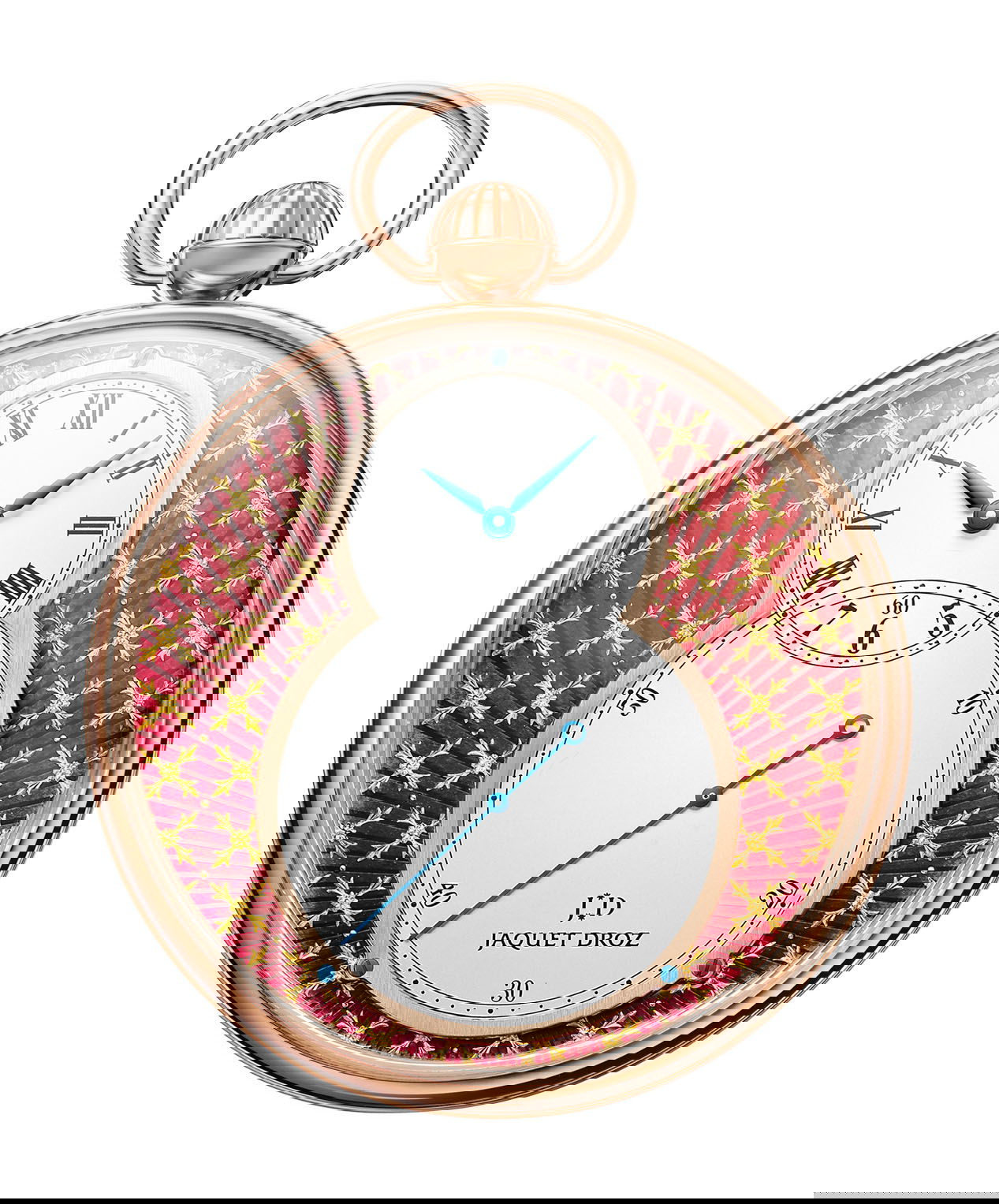 Jaquet Droz Pocket Watch Paillonnée luxury timepiece - detailed view