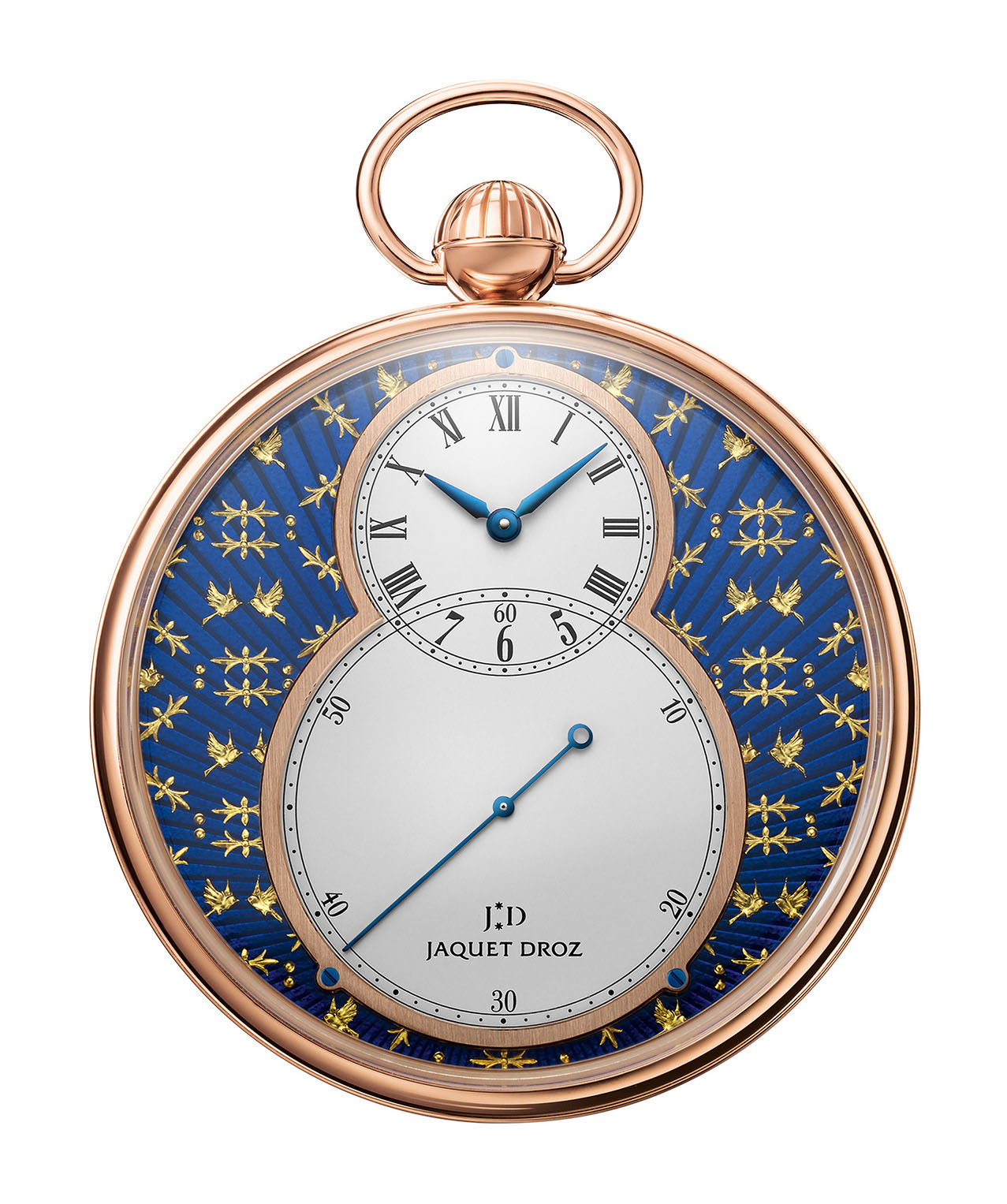 Jaquet Droz Pocket Watch Paillonnee luxury timepiece - detailed view