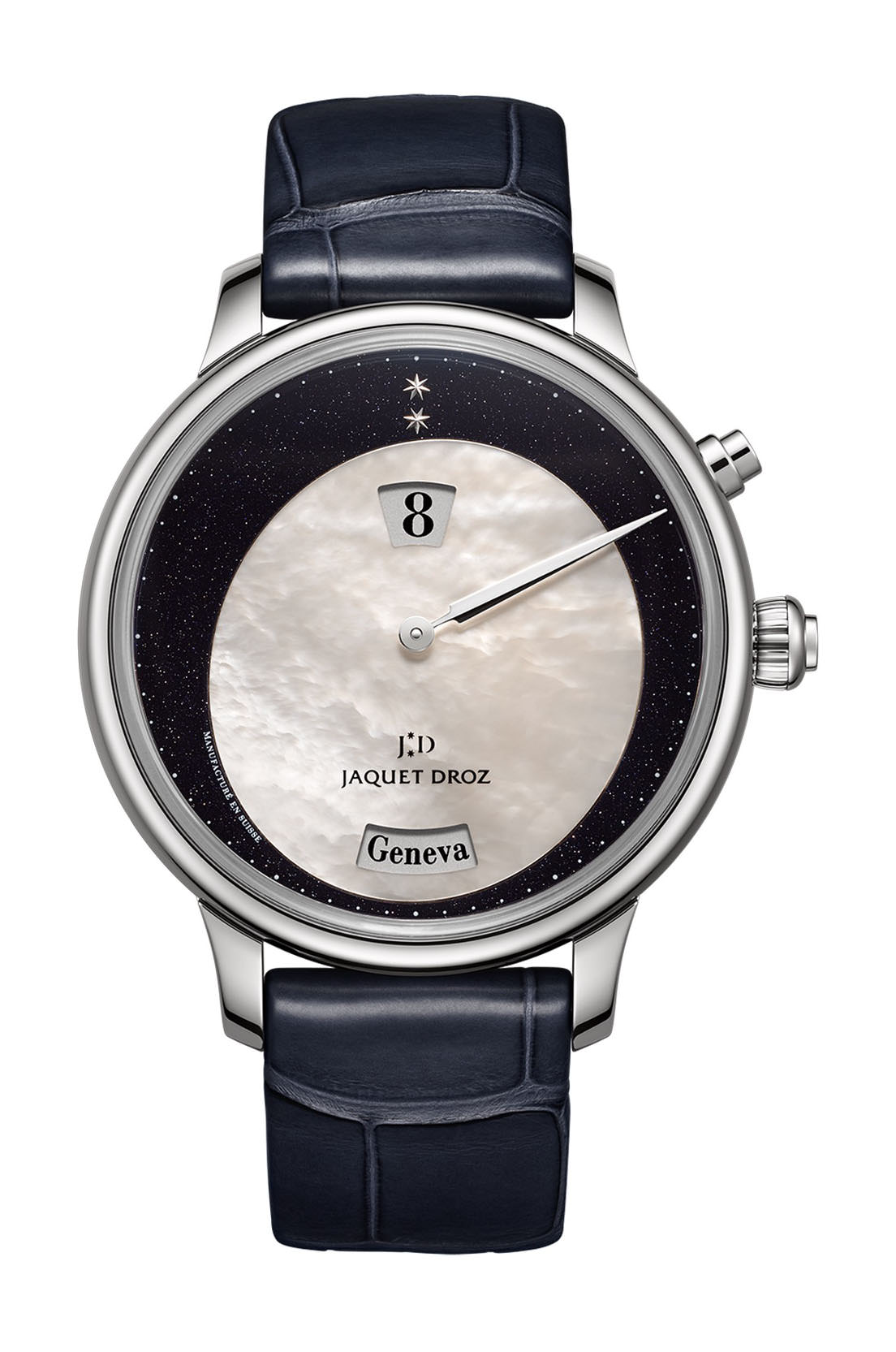 Jaquet Droz Twelve Cities Aventurine luxury timepiece - detailed view