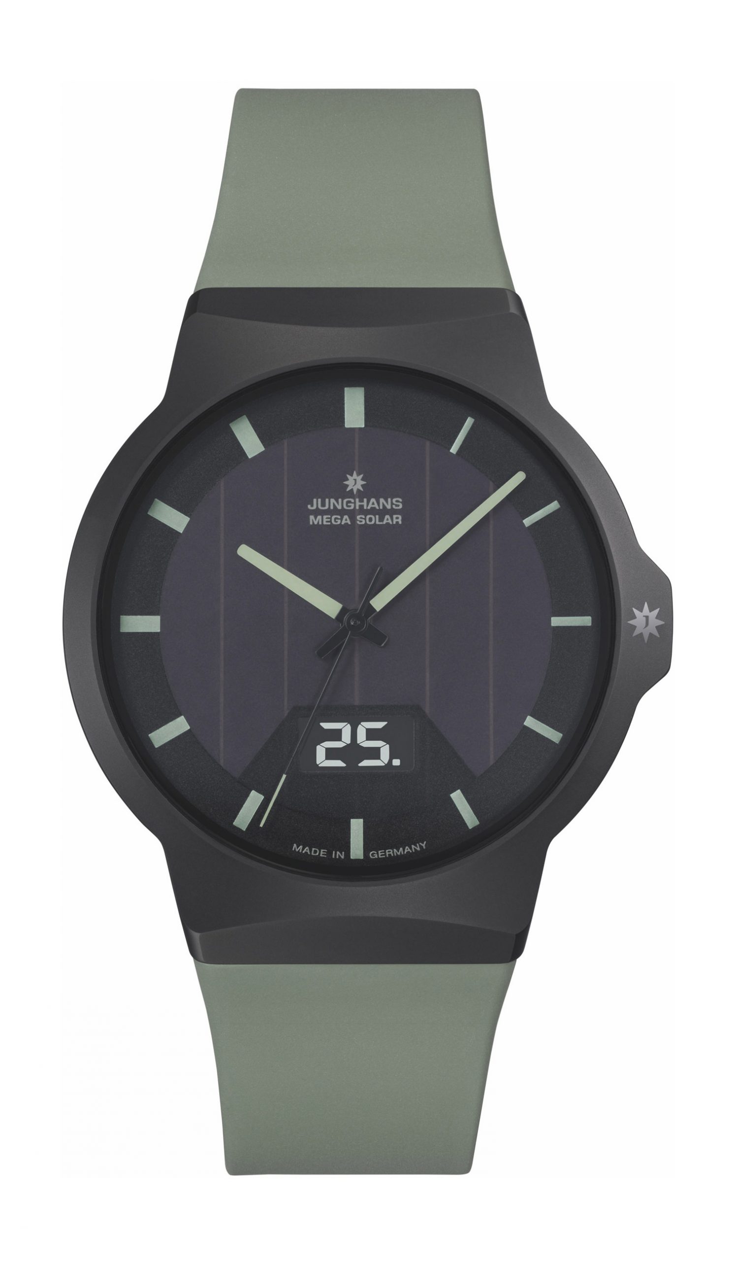 Junghans Force Mega Solar luxury timepiece - detailed view