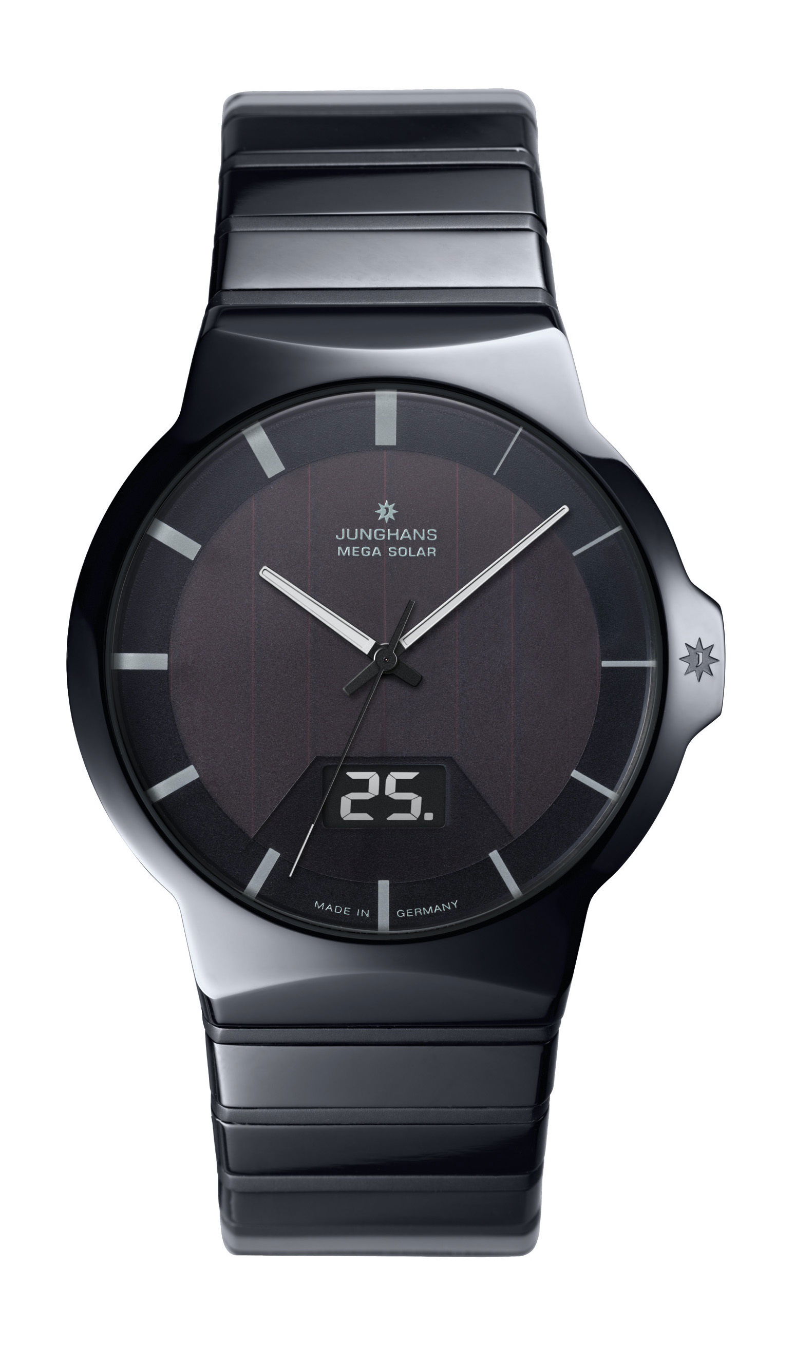 Junghans Force Mega Solar luxury timepiece - detailed view