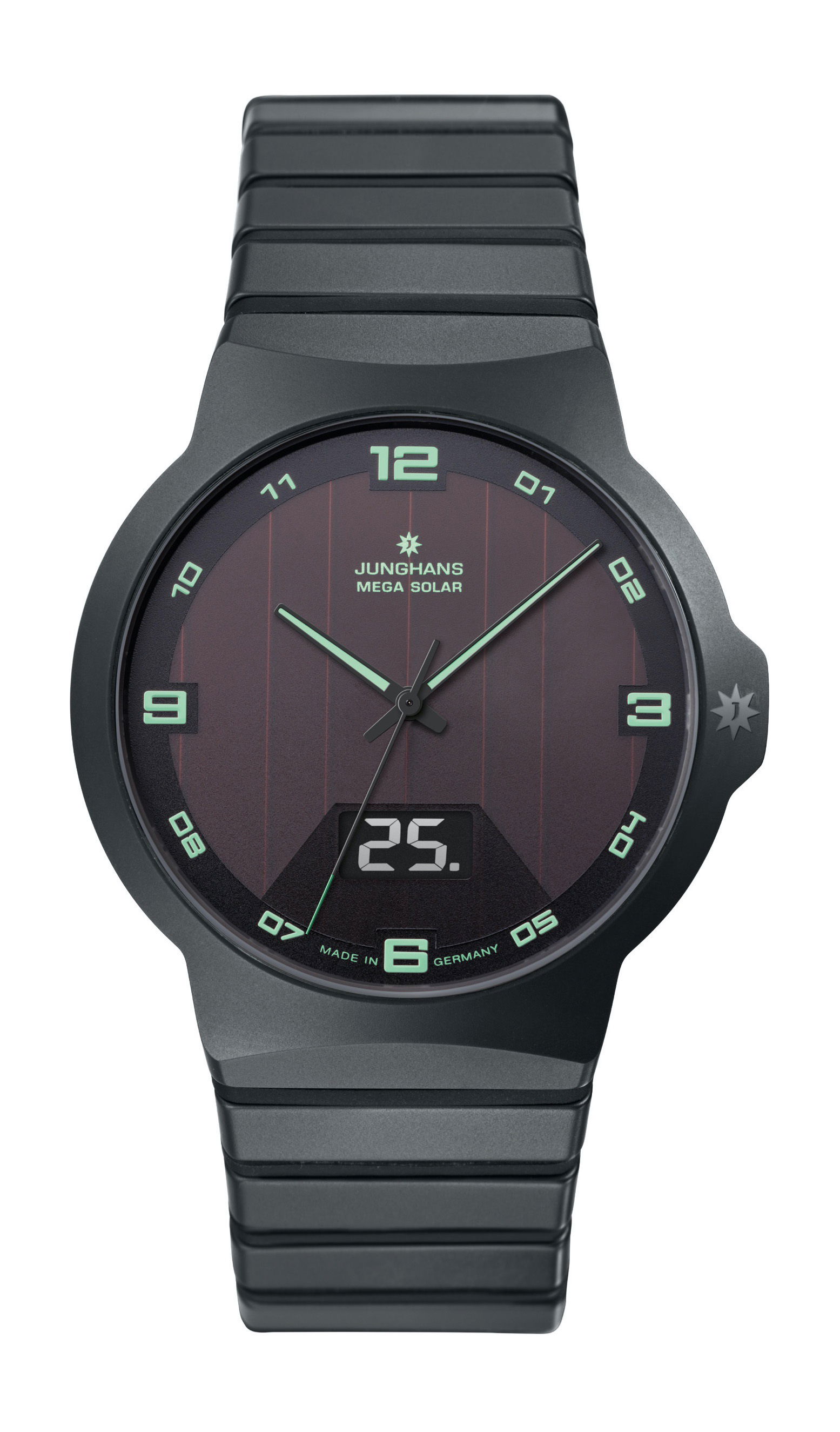 Junghans Force Mega Solar luxury timepiece - detailed view