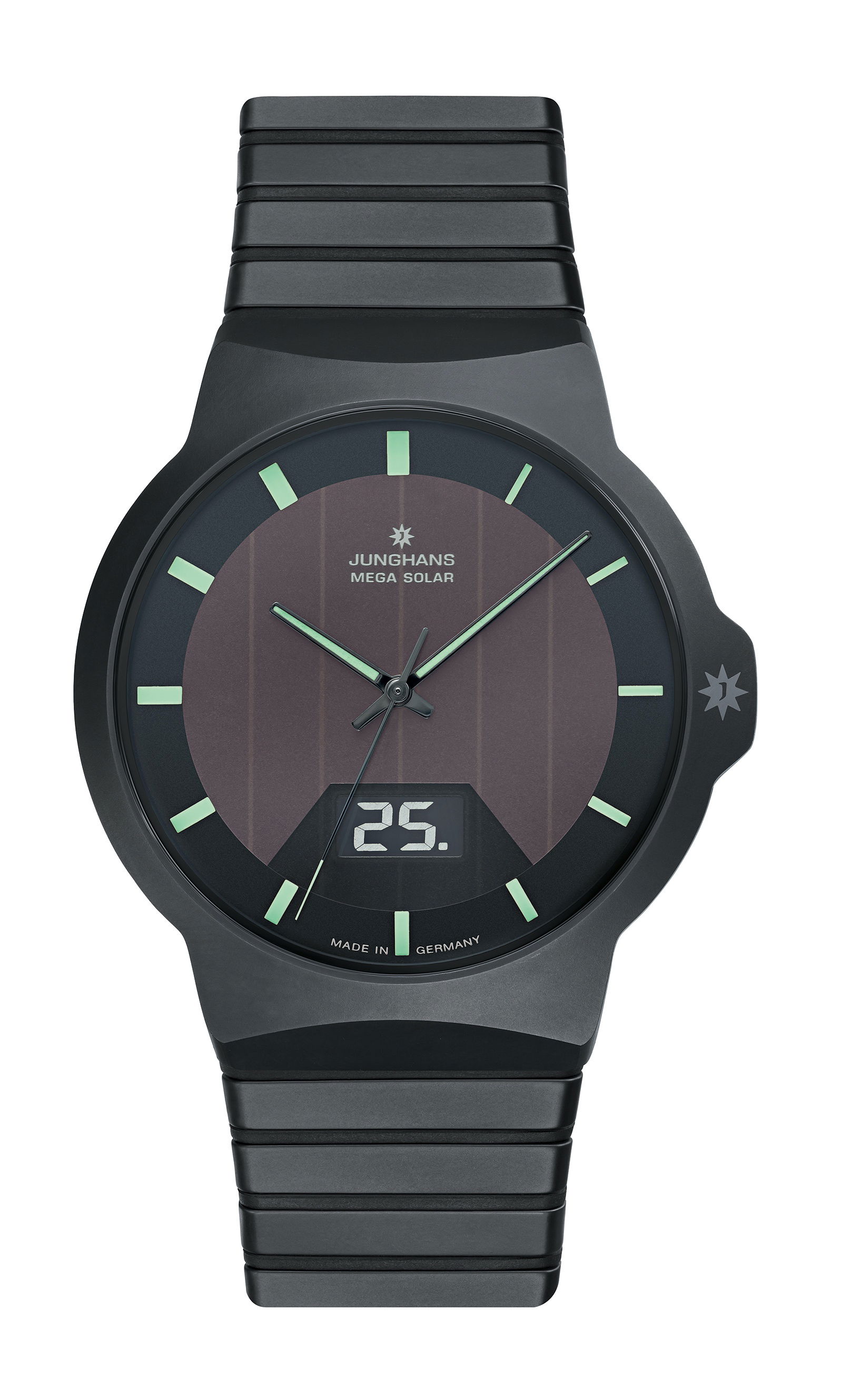 Junghans Force Mega Solar luxury timepiece - detailed view