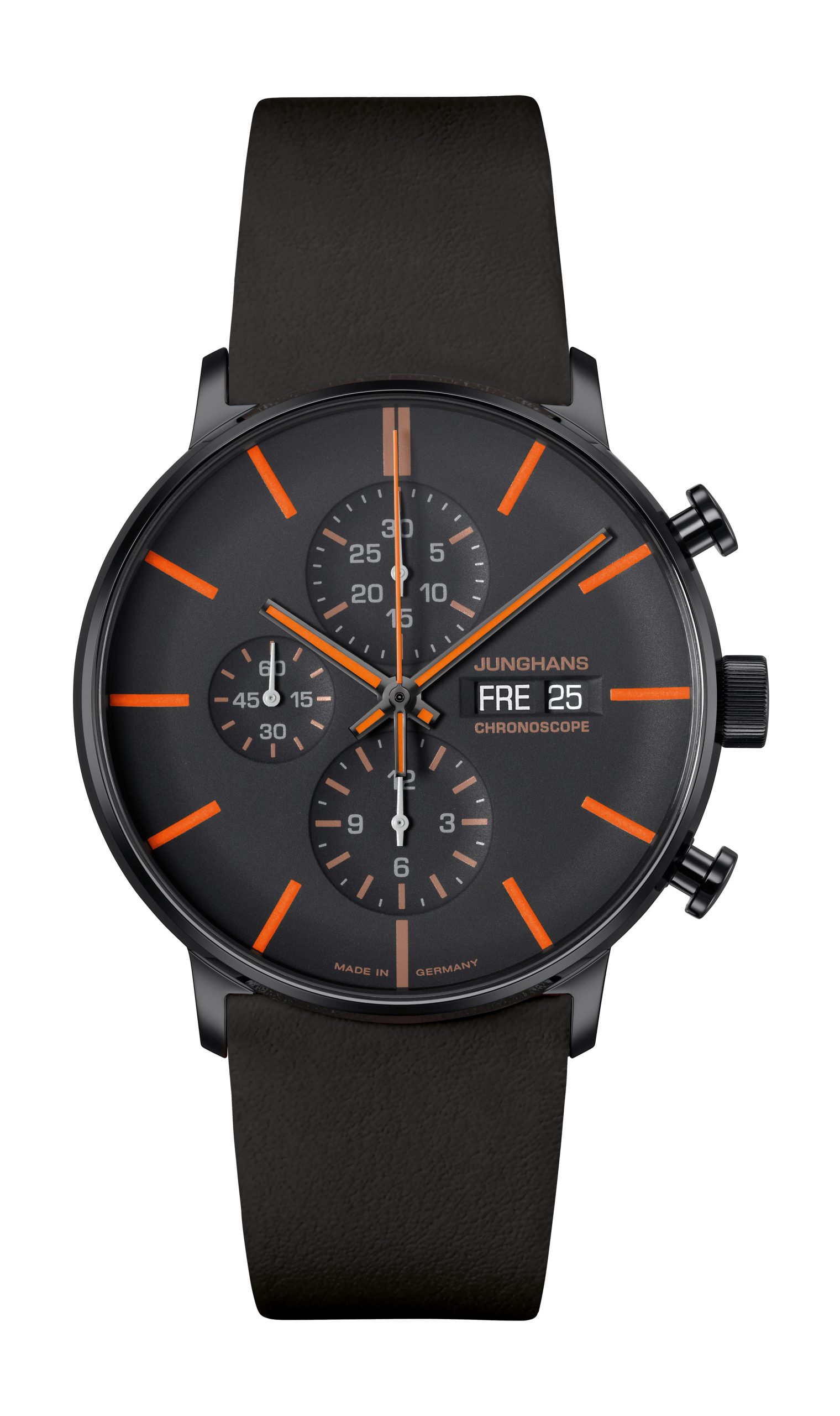 Junghans Form A Chronoscope luxury timepiece - detailed view