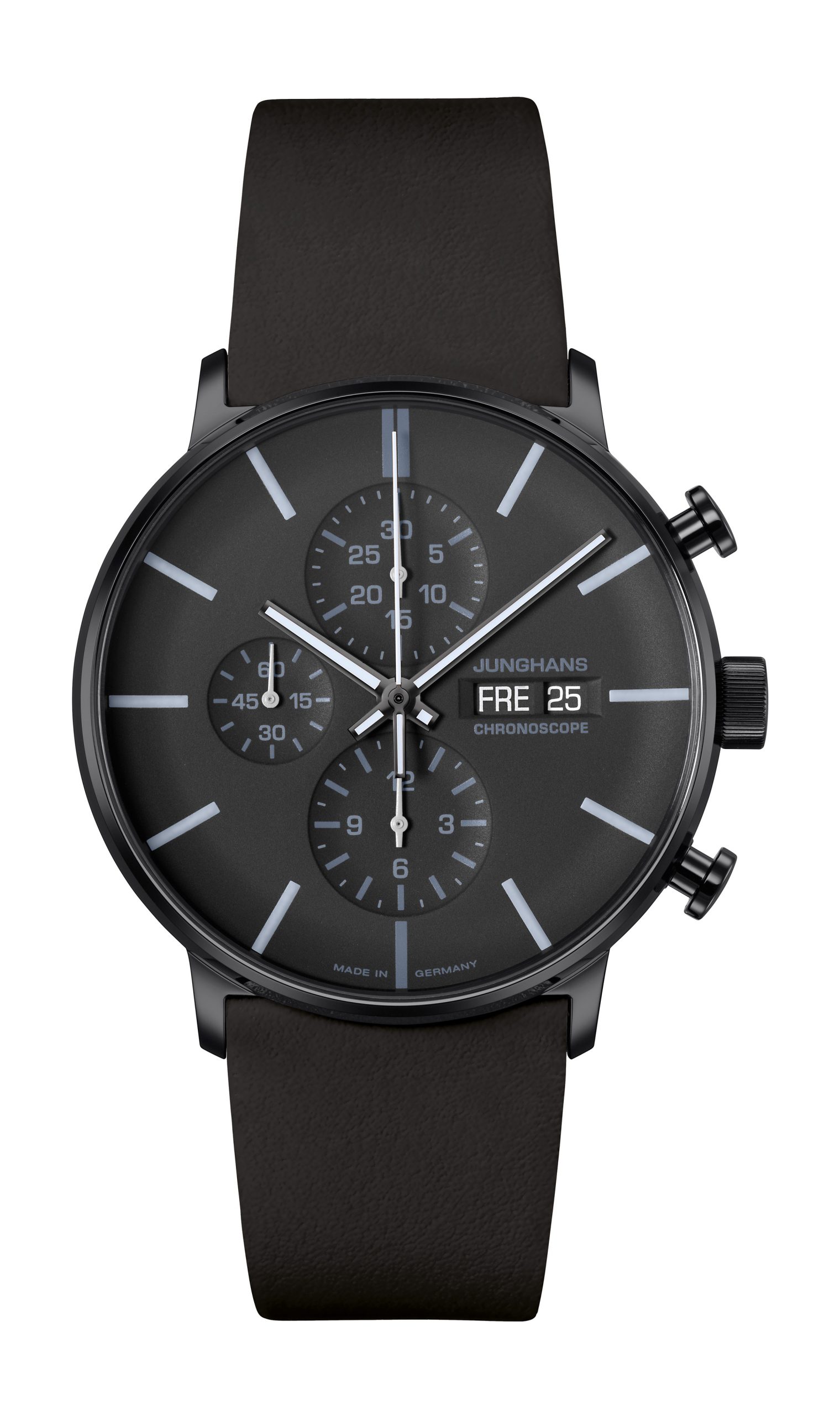 Junghans Form A Chronoscope luxury timepiece - detailed view