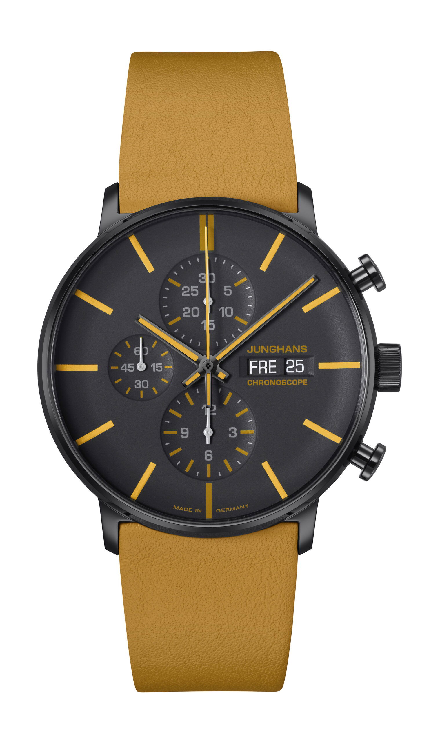 Junghans FORM A Chronoscope luxury timepiece - detailed view