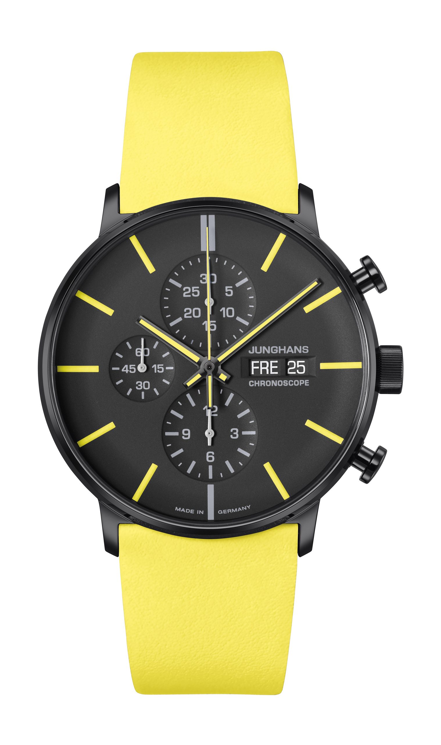 Junghans Form A Chronoscope luxury timepiece - detailed view