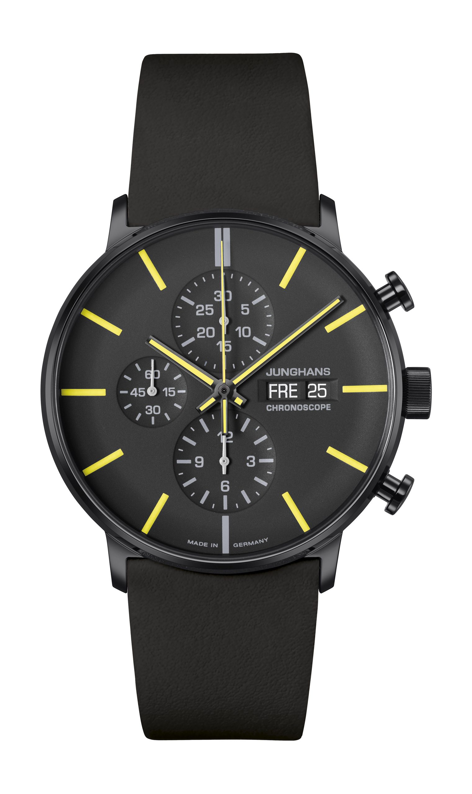 Junghans Form A Chronoscope luxury timepiece - detailed view