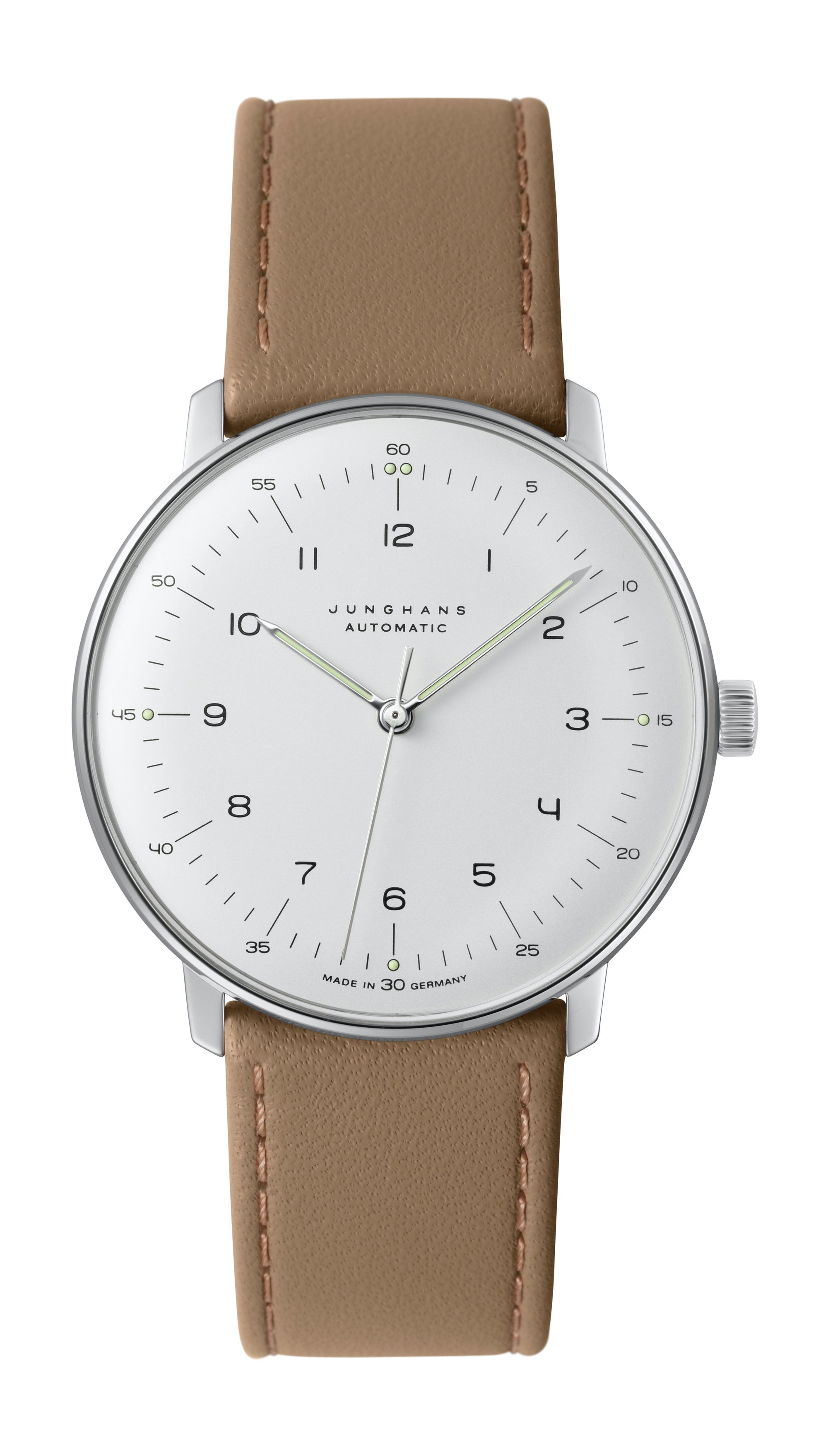 Junghans max bill Automatic luxury timepiece - detailed view