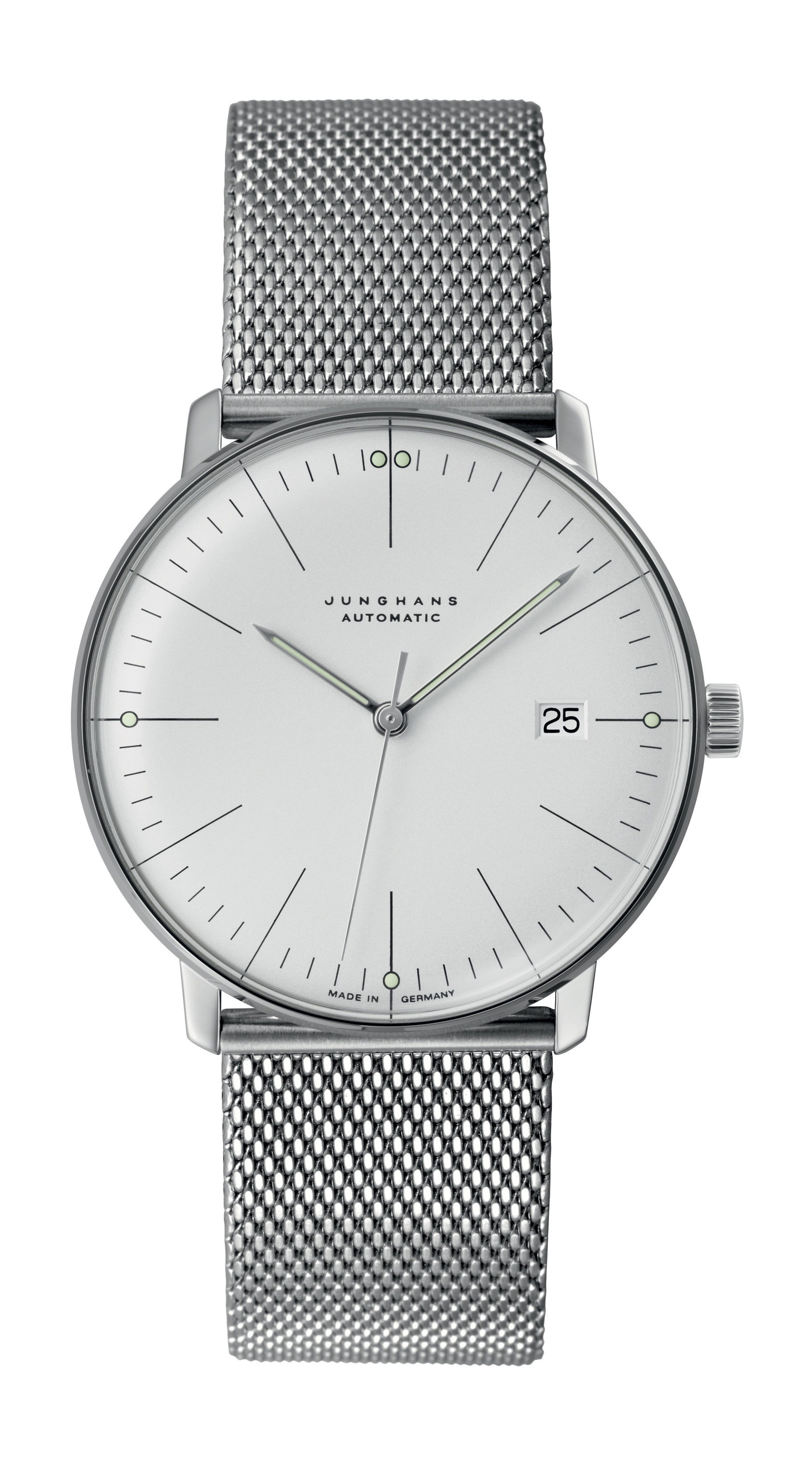 Junghans max bill Automatic luxury timepiece - detailed view