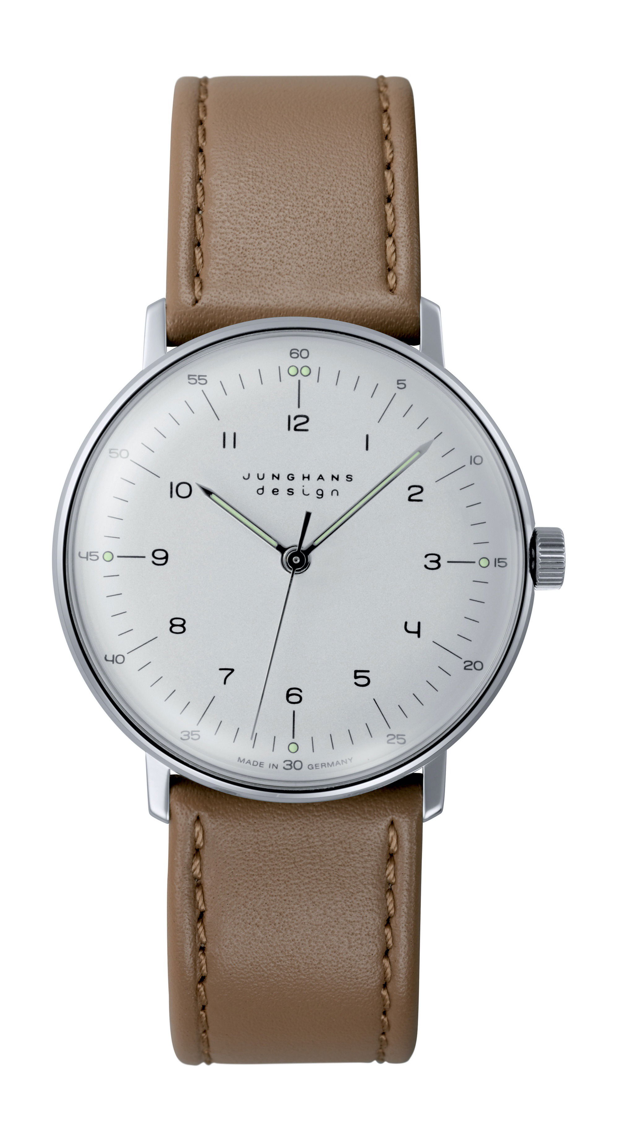 Junghans max bill Manual Winding luxury timepiece - detailed view