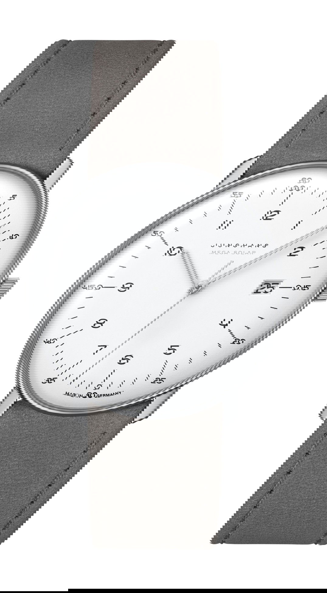 Junghans max bill MEGA Solar luxury timepiece - detailed view