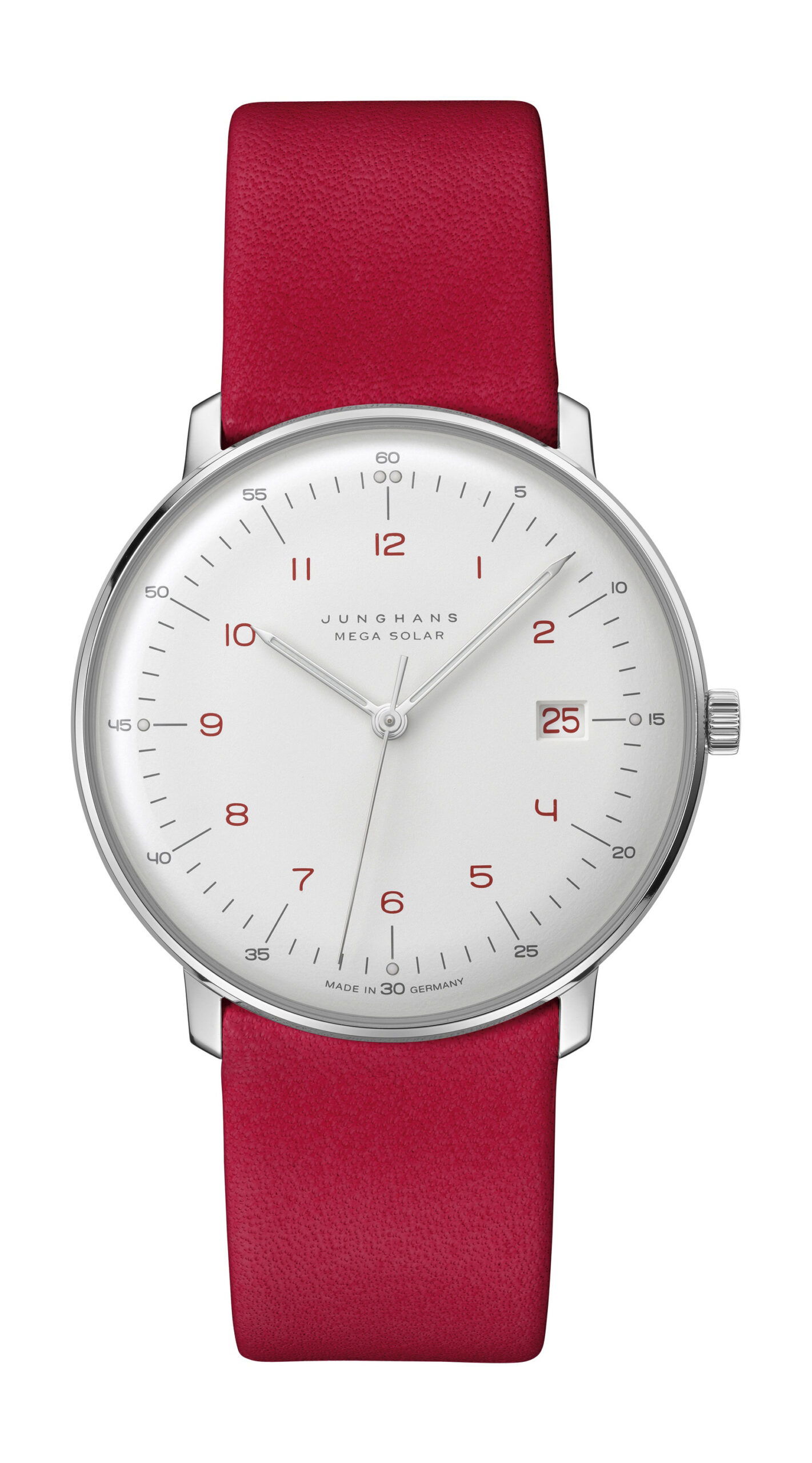 Junghans max bill MEGA Solar luxury timepiece - detailed view
