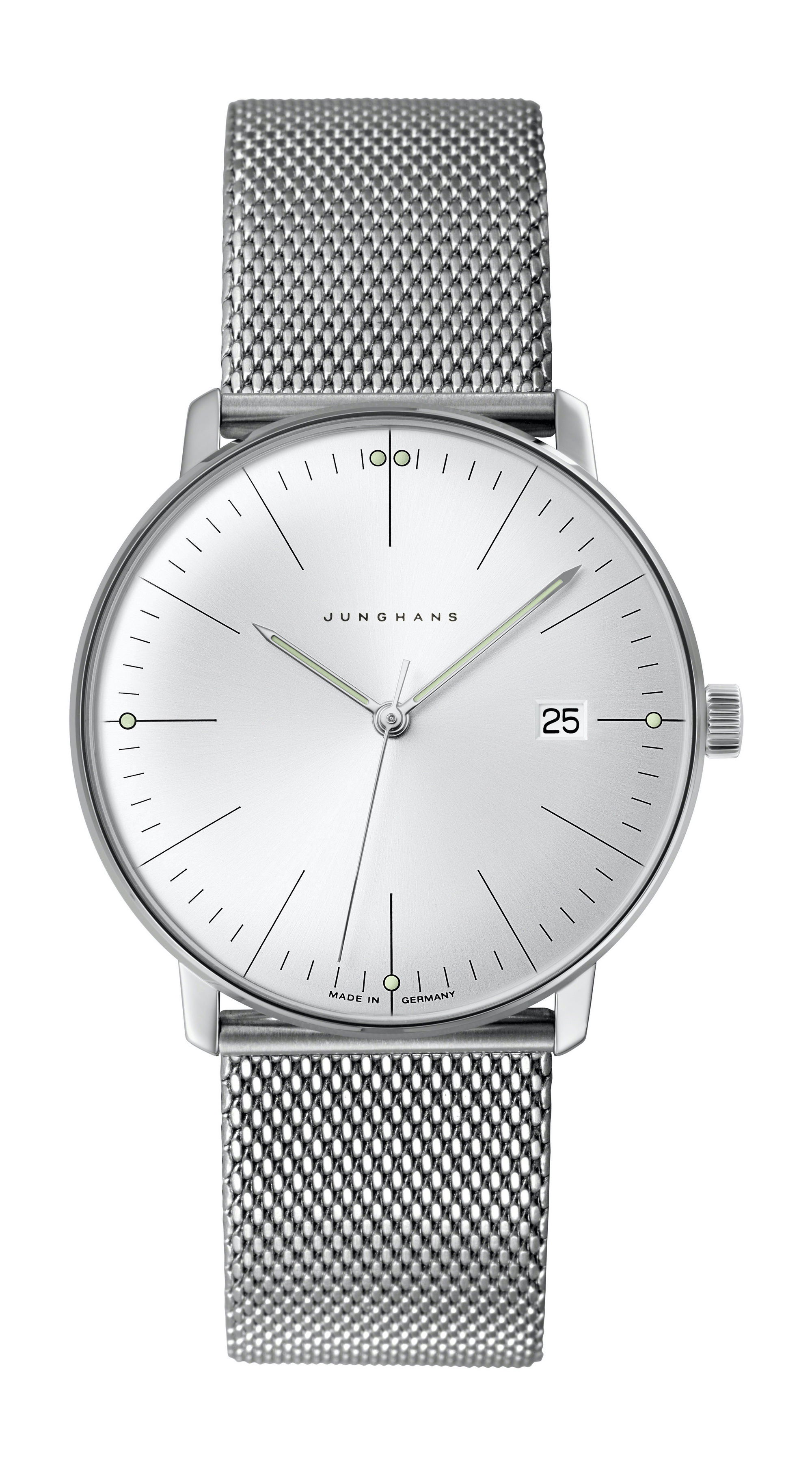 Junghans max bill Quarz luxury timepiece - detailed view