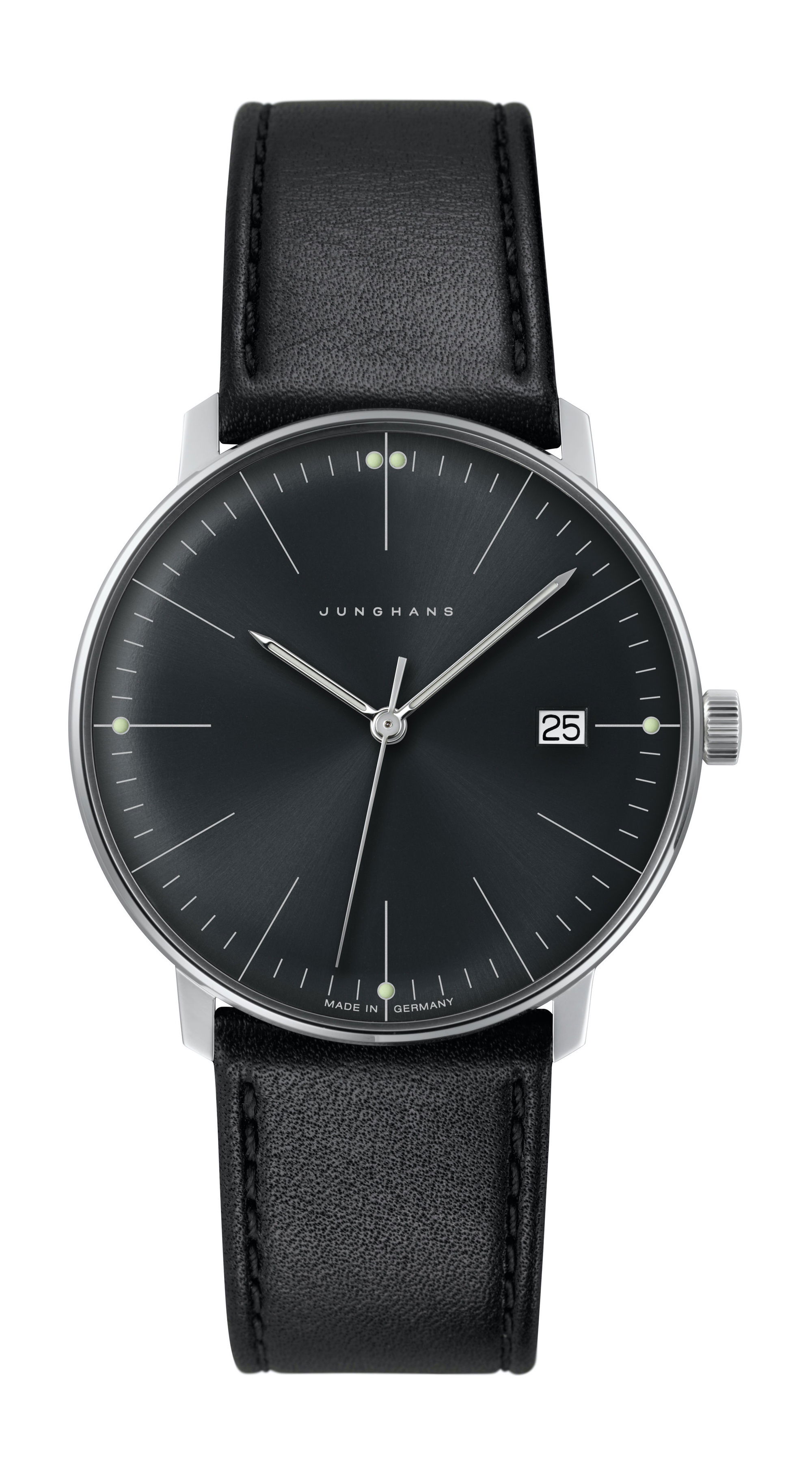 Junghans max bill Quarz luxury timepiece - detailed view
