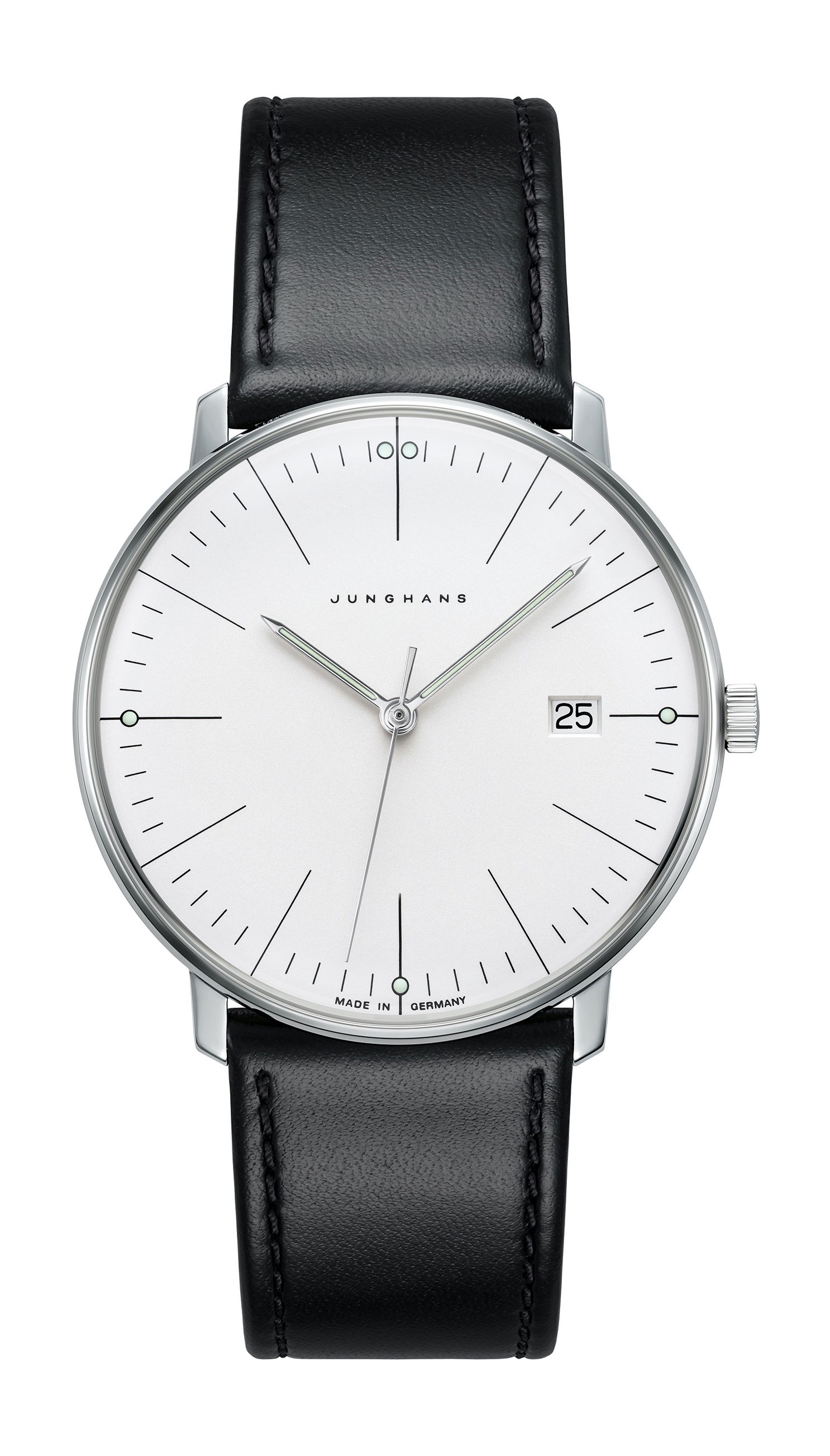 Junghans max bill Quarz luxury timepiece - detailed view