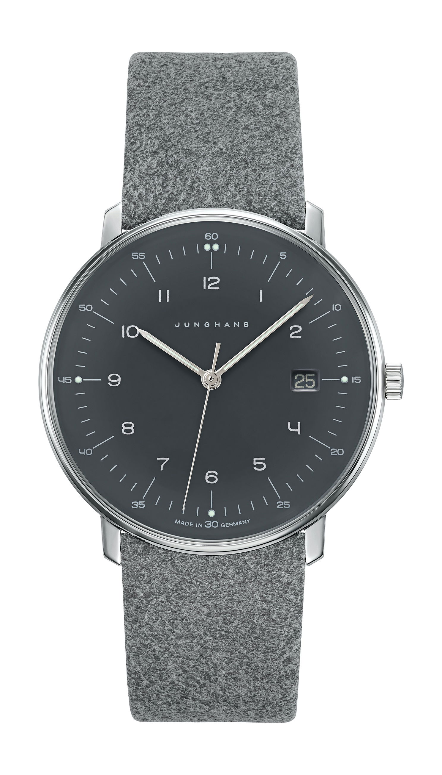 Junghans max bill Quarz luxury timepiece - detailed view