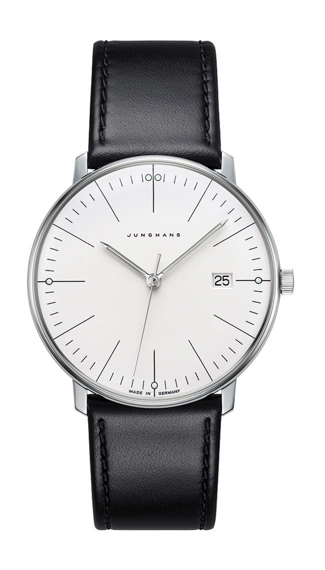 Junghans max bill Quarz luxury timepiece - detailed view