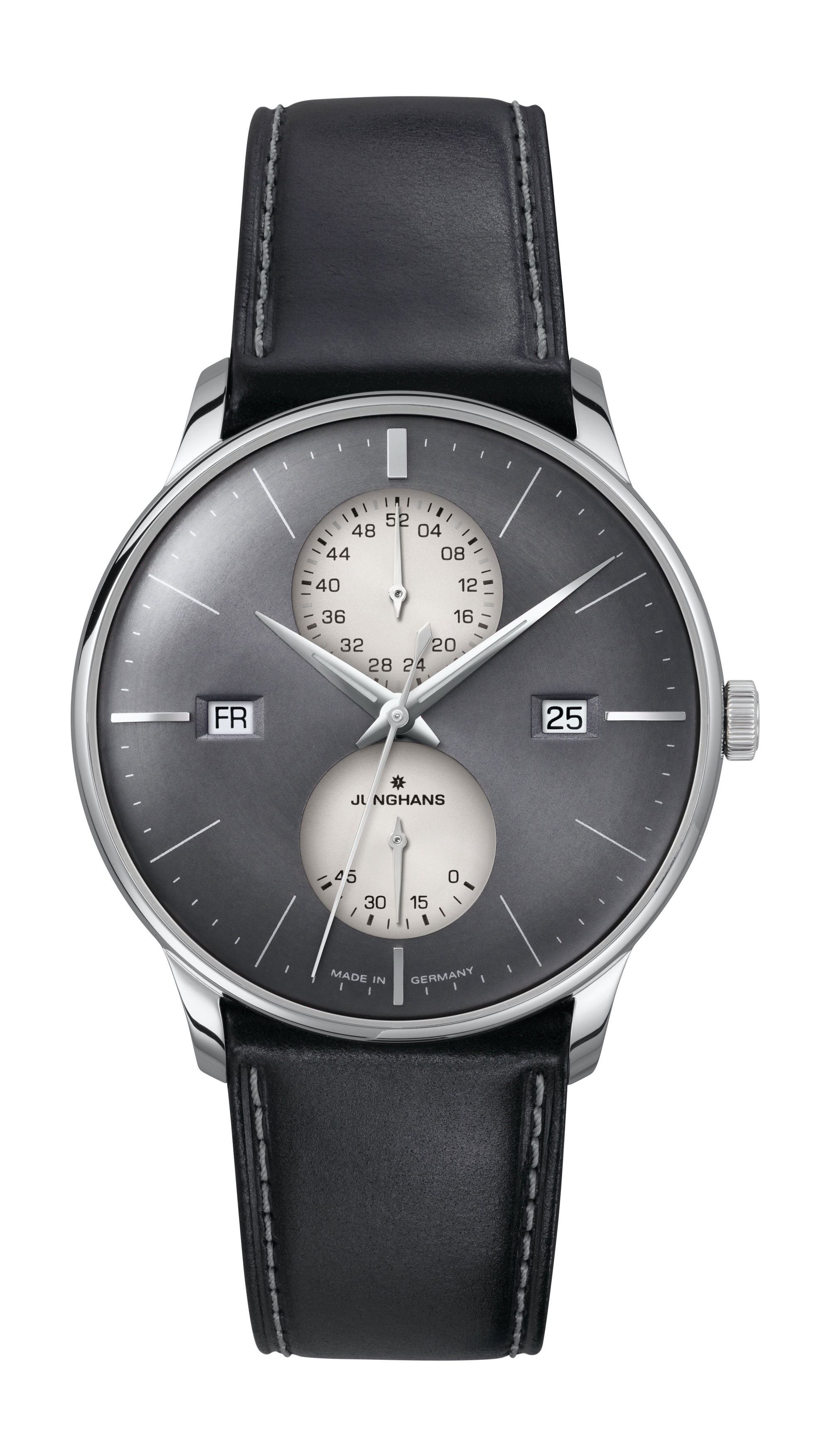Junghans Meister Agenda, English Date luxury timepiece - detailed view
