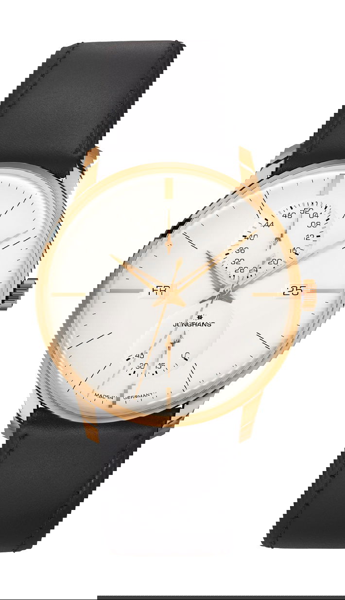 Junghans Meister Agenda, English Date luxury timepiece - detailed view