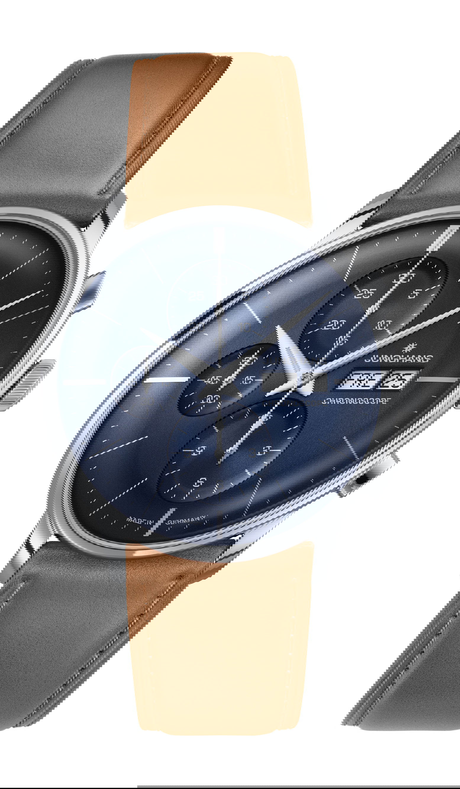 Junghans Meister Chronoscope, English Date luxury timepiece - detailed view