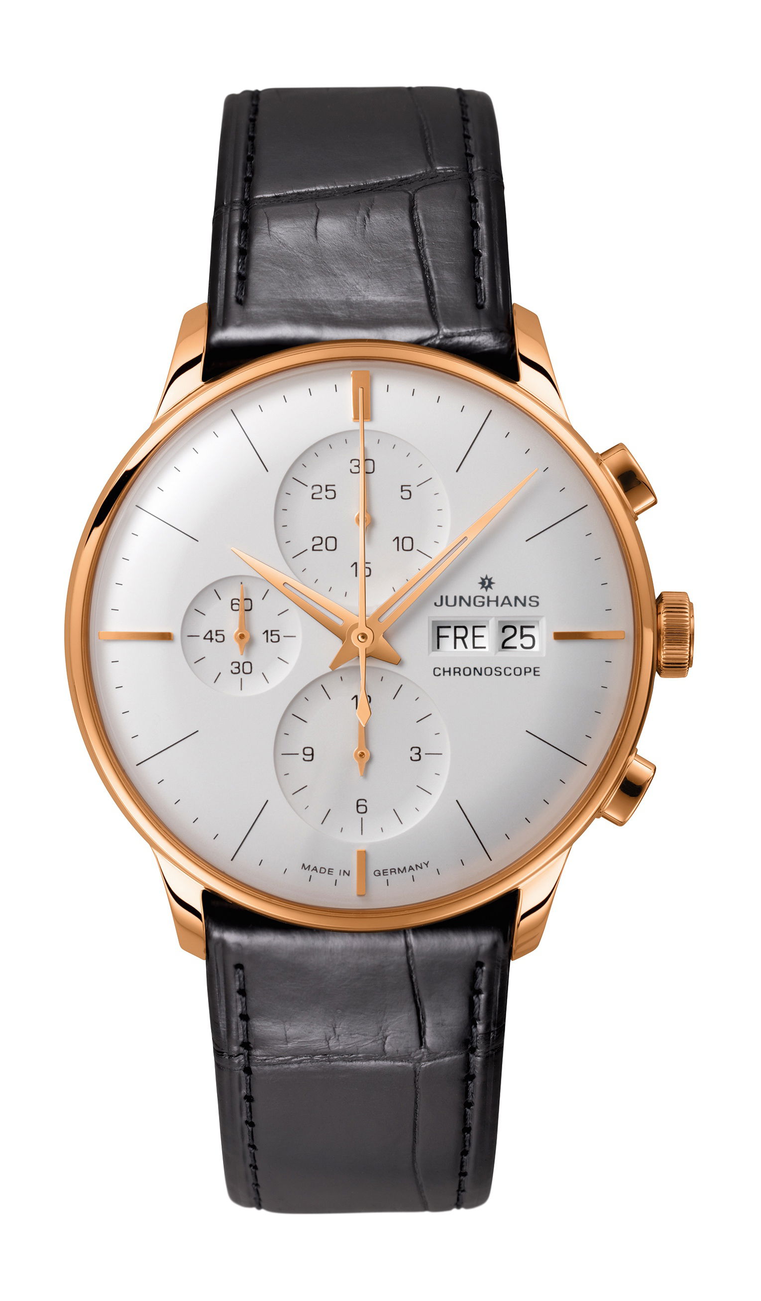 Junghans Meister Chronoscope luxury timepiece - detailed view