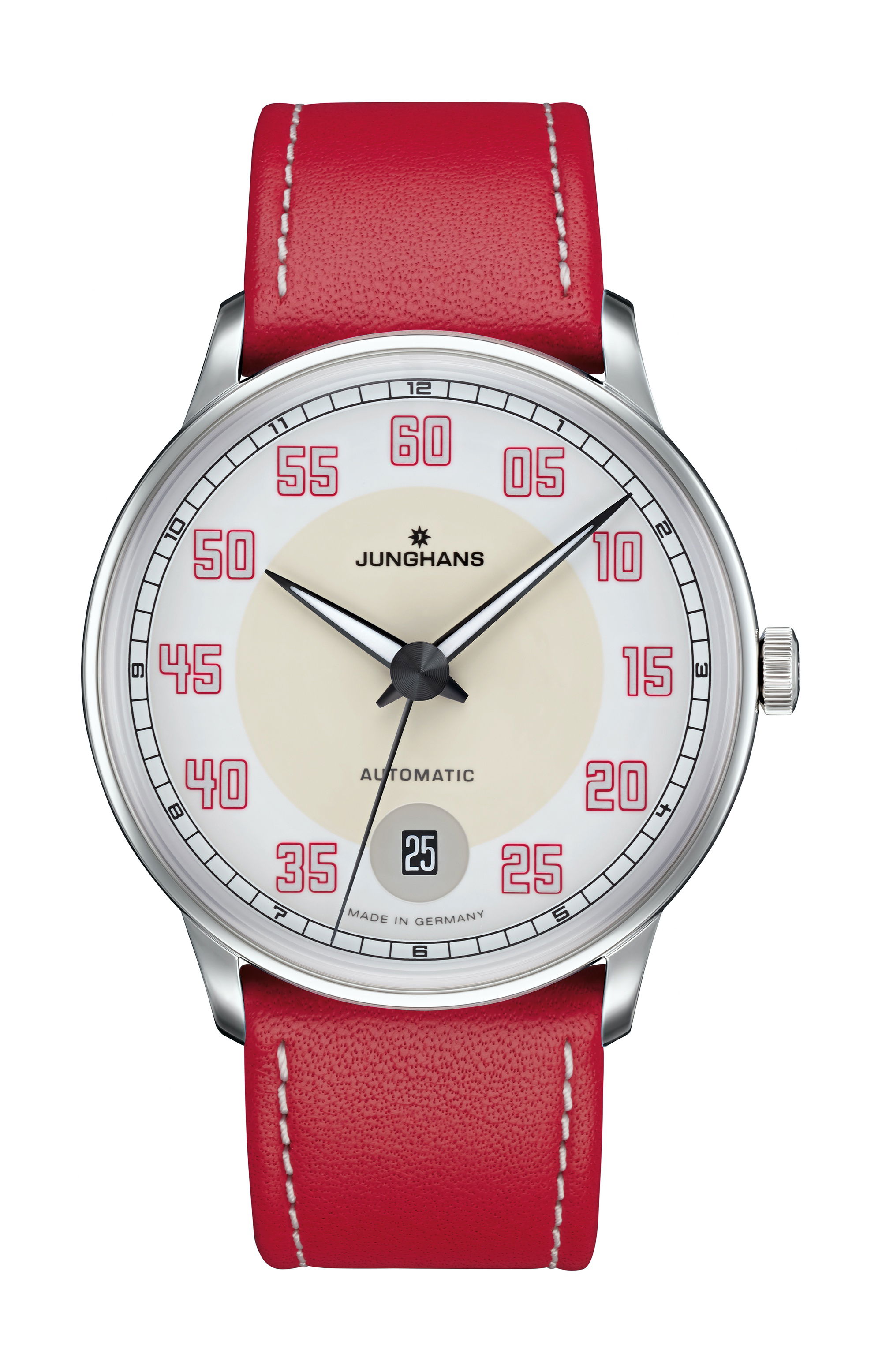 Junghans Meister Driver Automatic luxury timepiece - detailed view